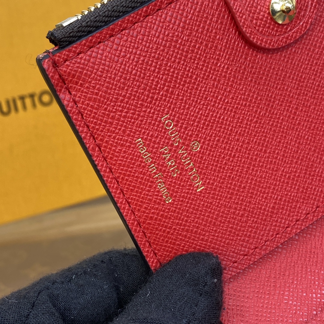 Bagsaaa L0vis Vvtt0n M82381 Lisa Wallet Red Inside - 9 x 11.5 x 1.5 cm