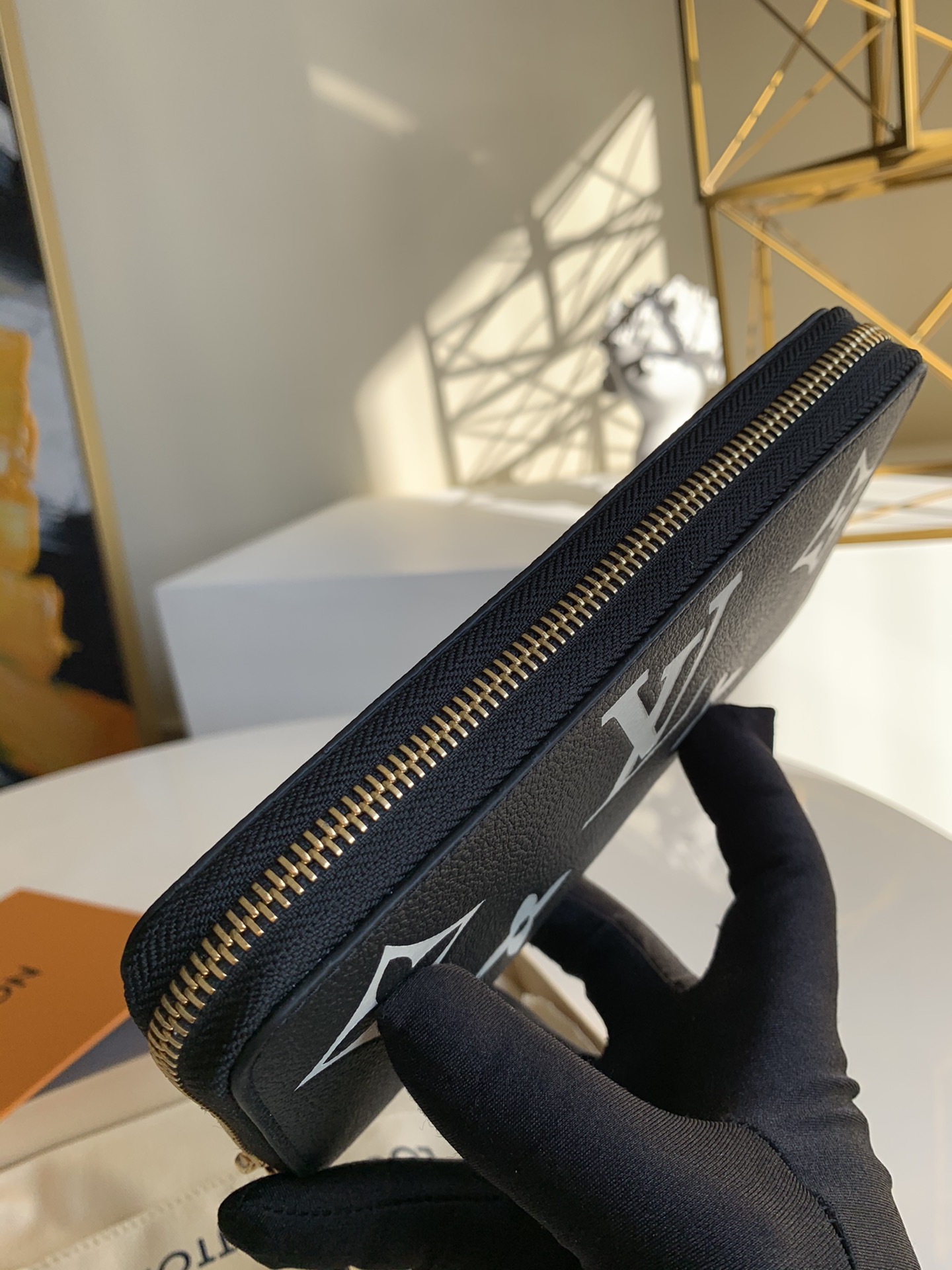 Bagsaaa L0vis Vvtt0n M80481 Zippy Wallet Black/Beige - 19.5 x 10.5 x 2.5 cm