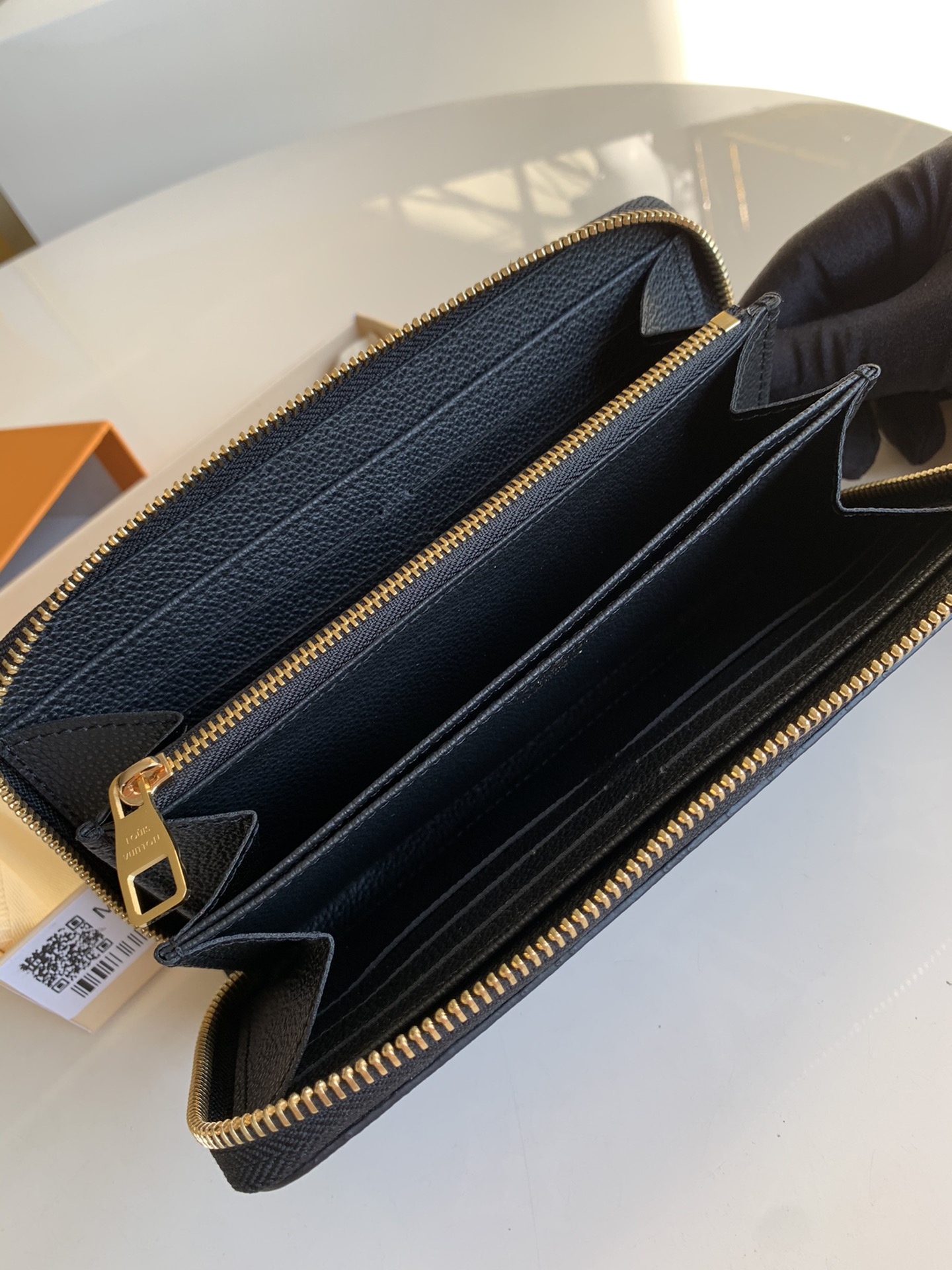 Bagsaaa L0vis Vvtt0n M80481 Zippy Wallet Black/Beige - 19.5 x 10.5 x 2.5 cm