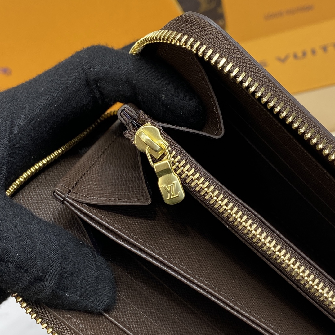Bagsaaa L0vis Vvtt0n N41661 Zippy Wallet Brown Inside - 19.5 x 10.5 x 2.5 cm