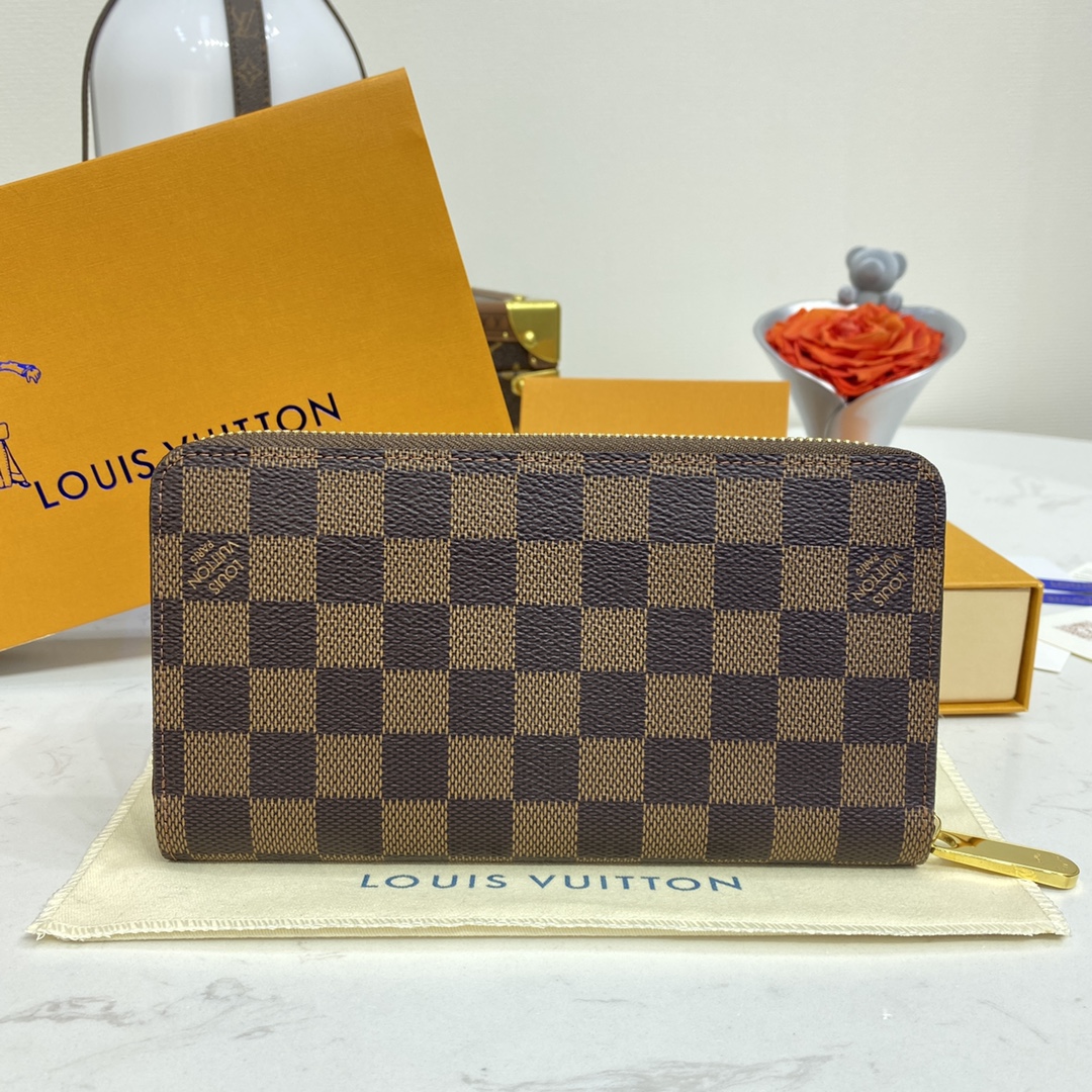 Bagsaaa L0vis Vvtt0n N41661 Zippy Wallet Brown Inside - 19.5 x 10.5 x 2.5 cm