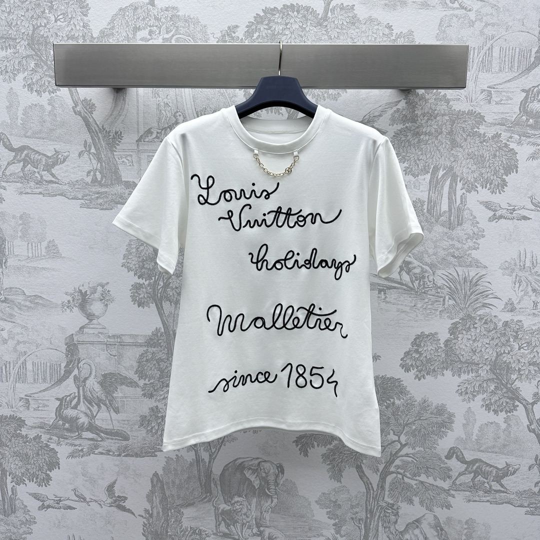Bagsaaa L0vis Vvtt0n Embroidered LV Club T-Shirt