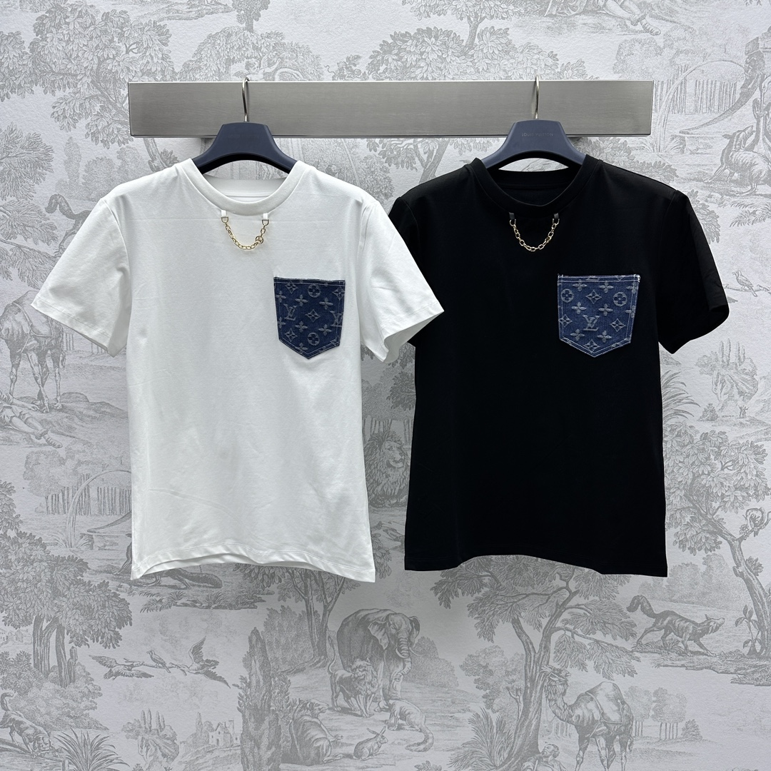 Bagsaaa L0vis Vvtt0n Monogram Pocket T-Shirt