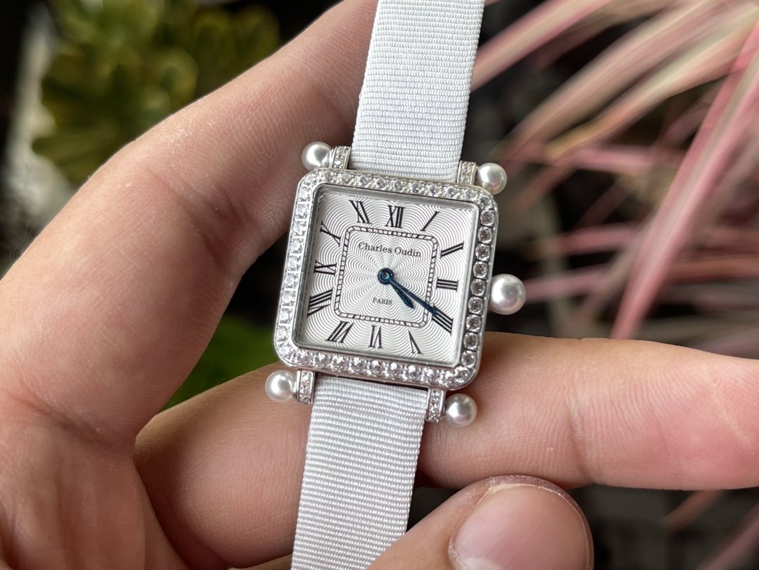 Bagsaaa Charles Oudin White Watch