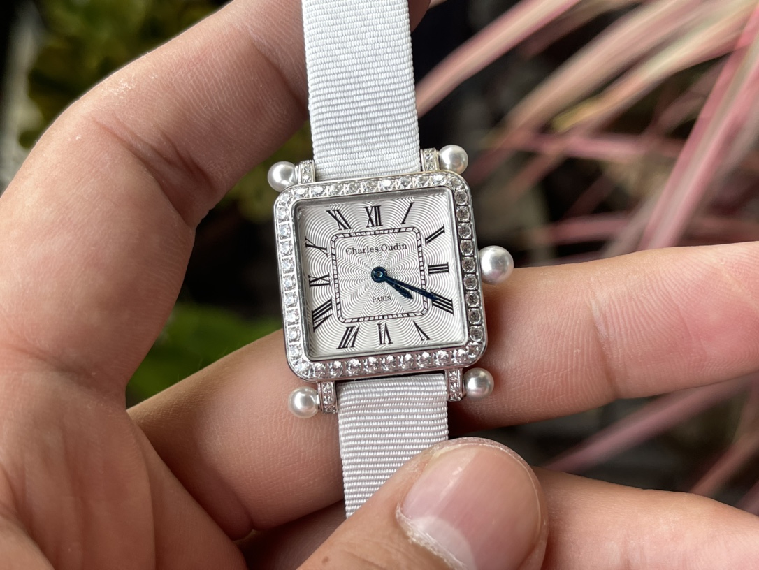 Bagsaaa Charles Oudin White Watch