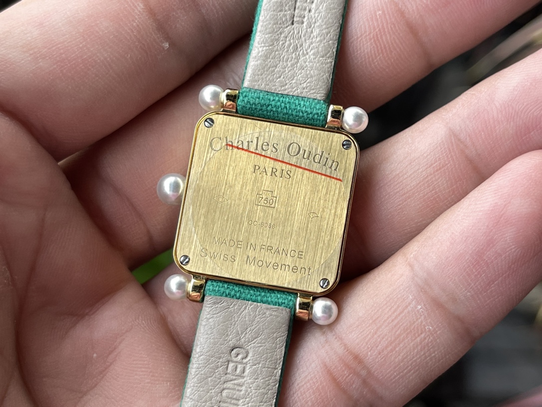 Bagsaaa Charles Oudin Green Watch