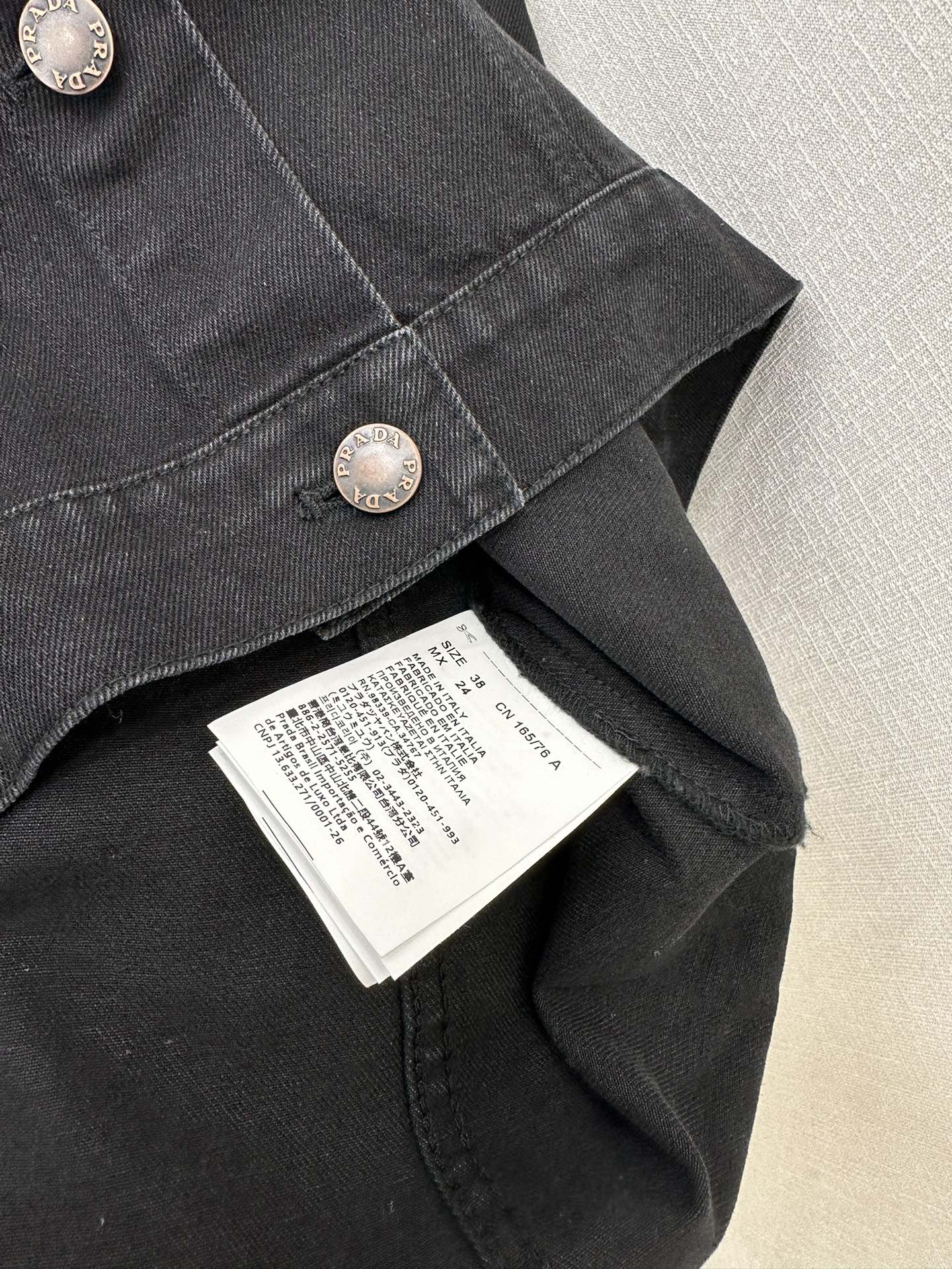 Bagsaaa Pra*a Denim mini-dress