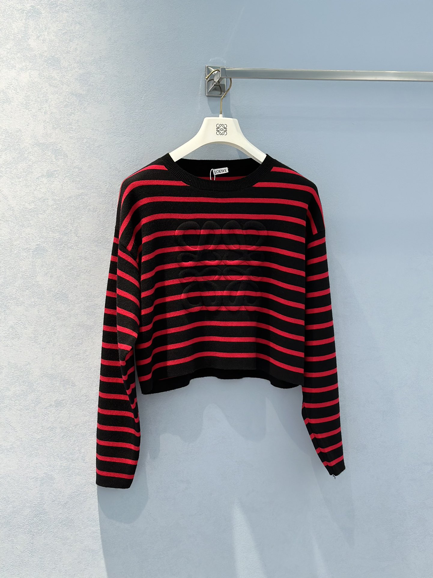Bagsaaa L0ew* Anagram Sweater Red & Black