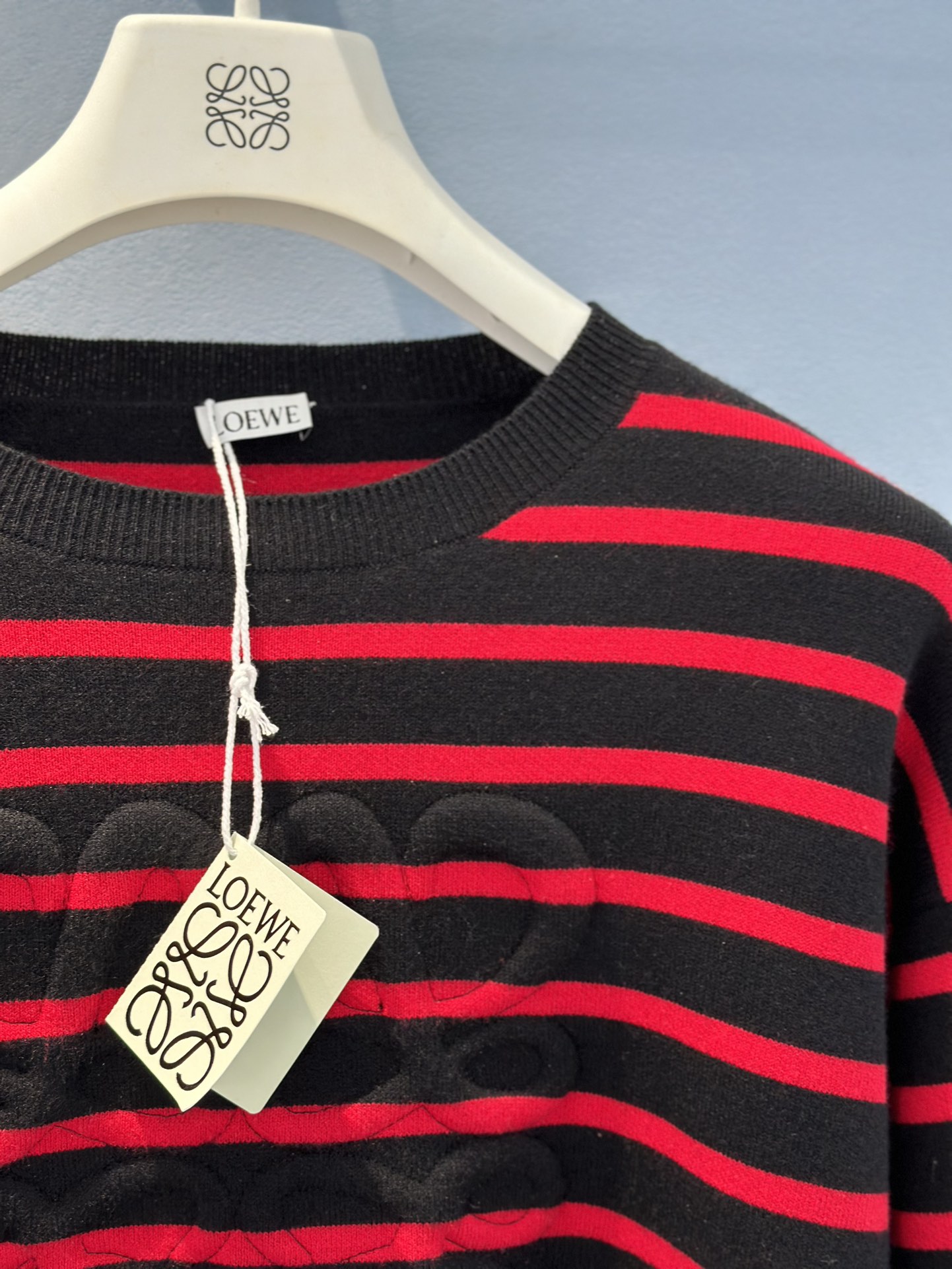 Bagsaaa L0ew* Anagram Sweater Red & Black