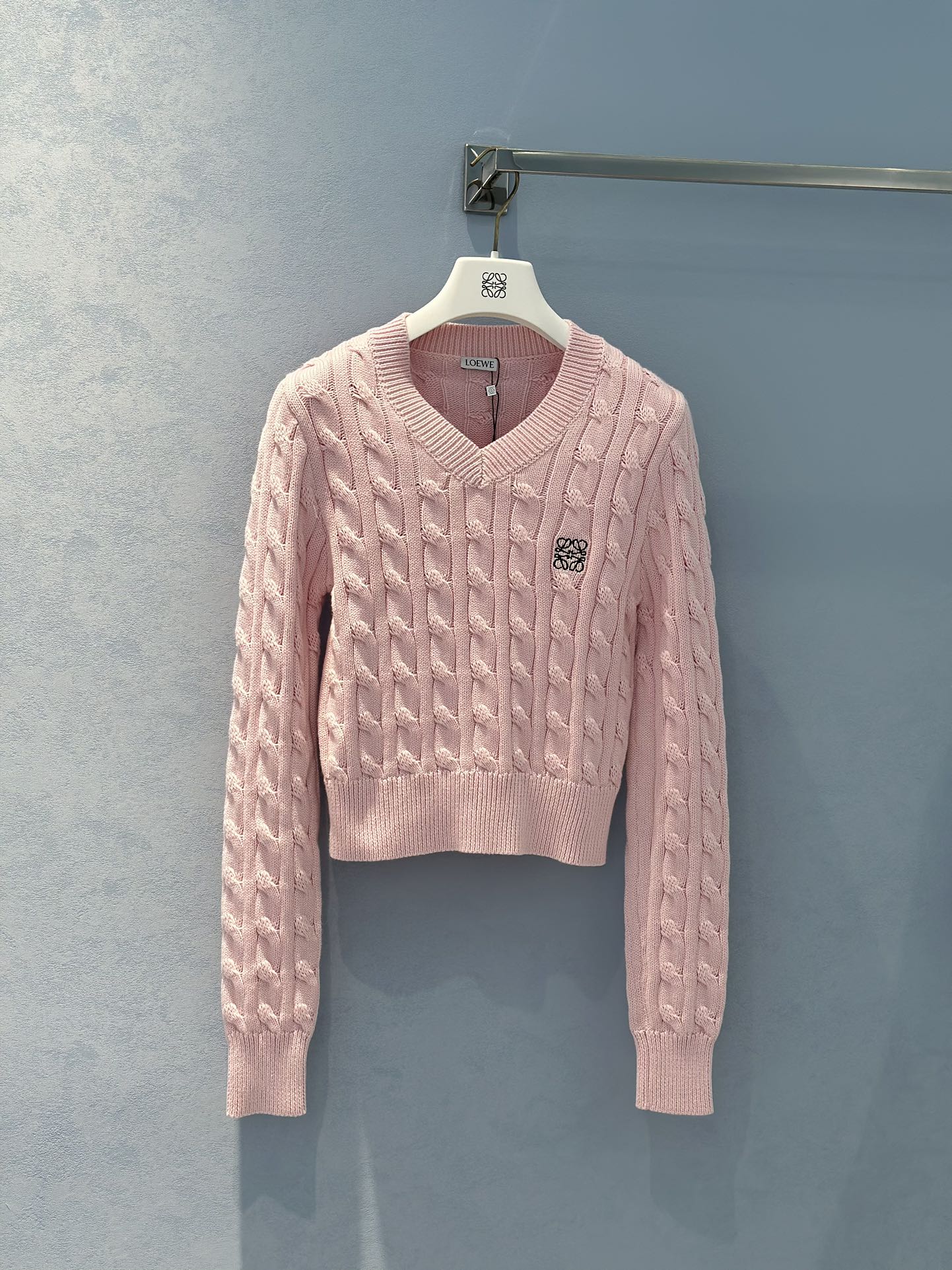 Bagsaaa L0ew* Sweater in cotton pink