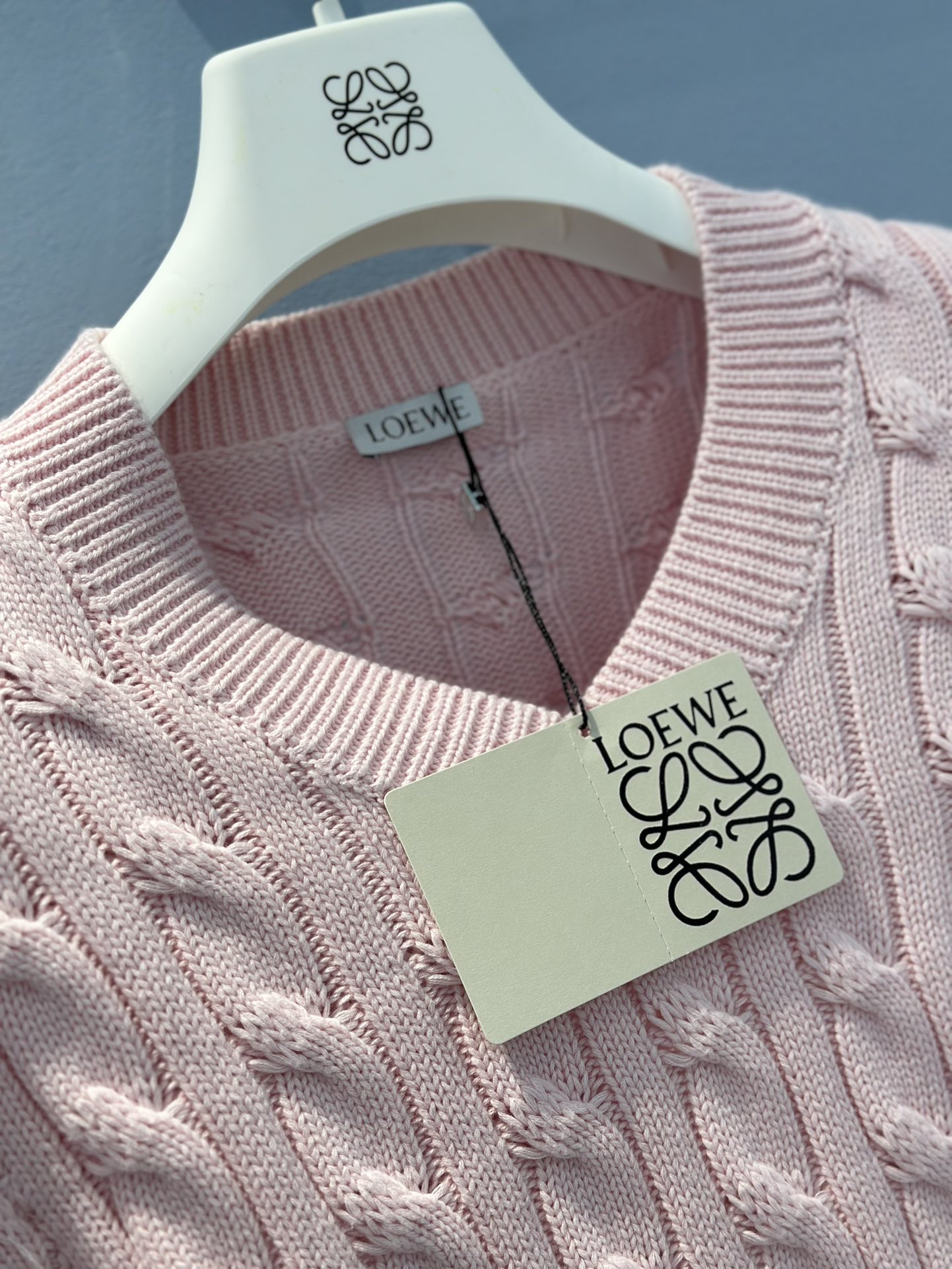 Bagsaaa L0ew* Sweater in cotton pink