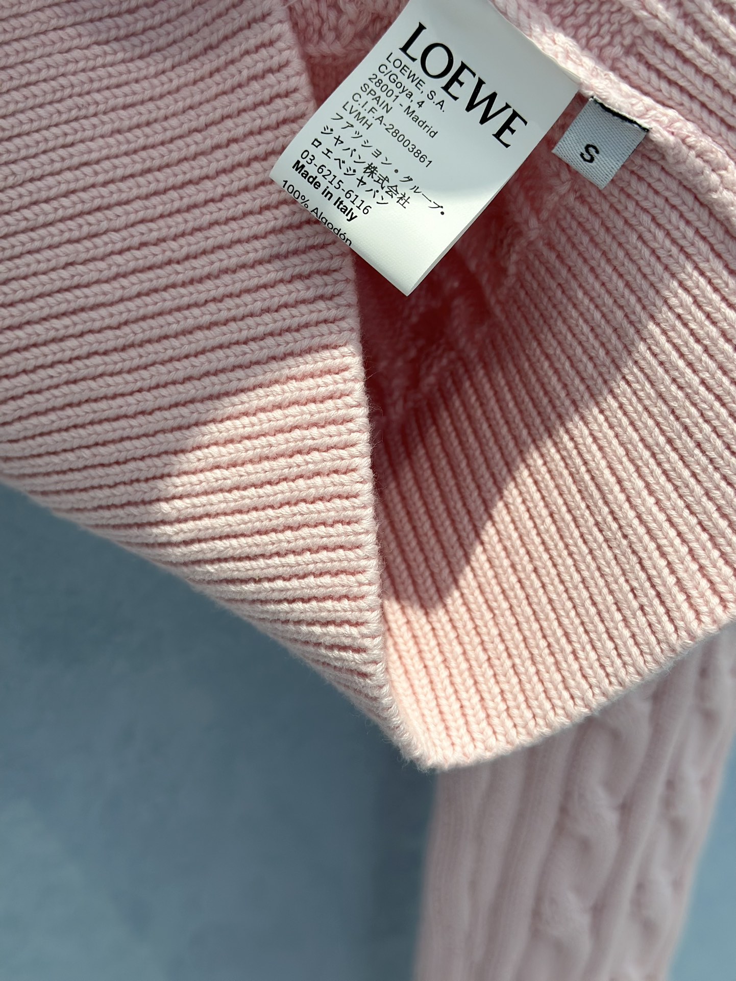 Bagsaaa L0ew* Sweater in cotton pink
