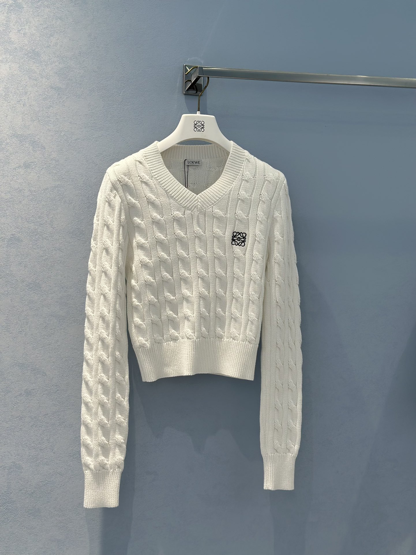 Bagsaaa L0ew* Sweater in cotton white