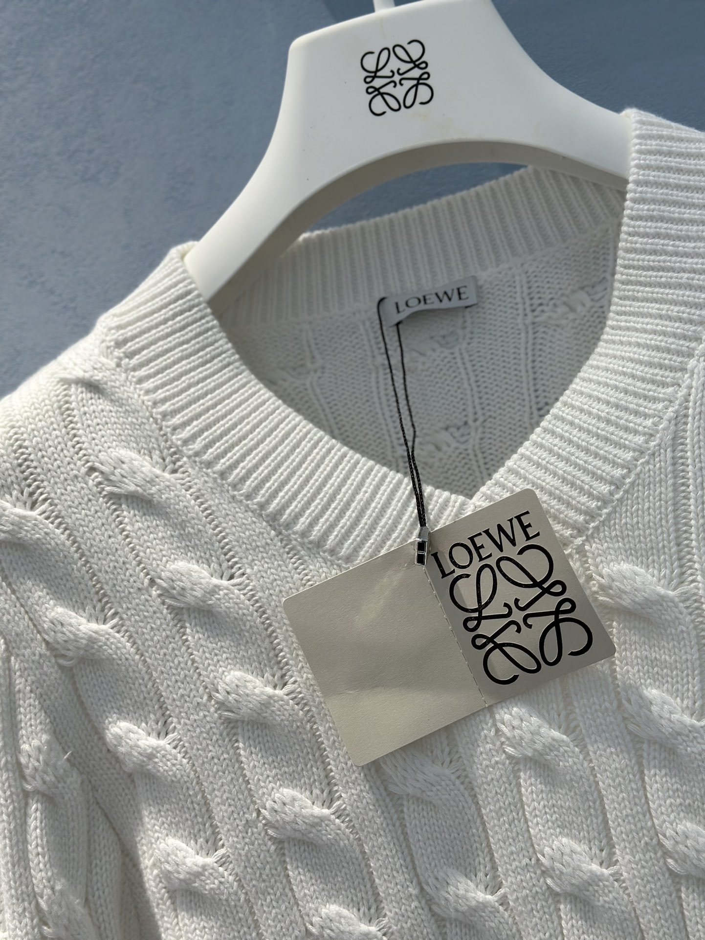 Bagsaaa L0ew* Sweater in cotton white