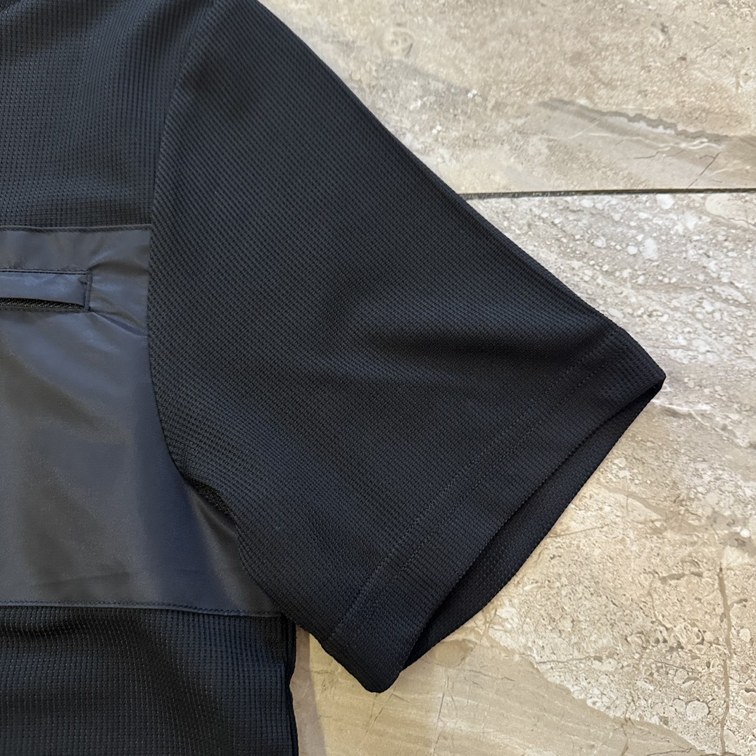 Bagsaaa Pra*a Black Polo With Zipper
