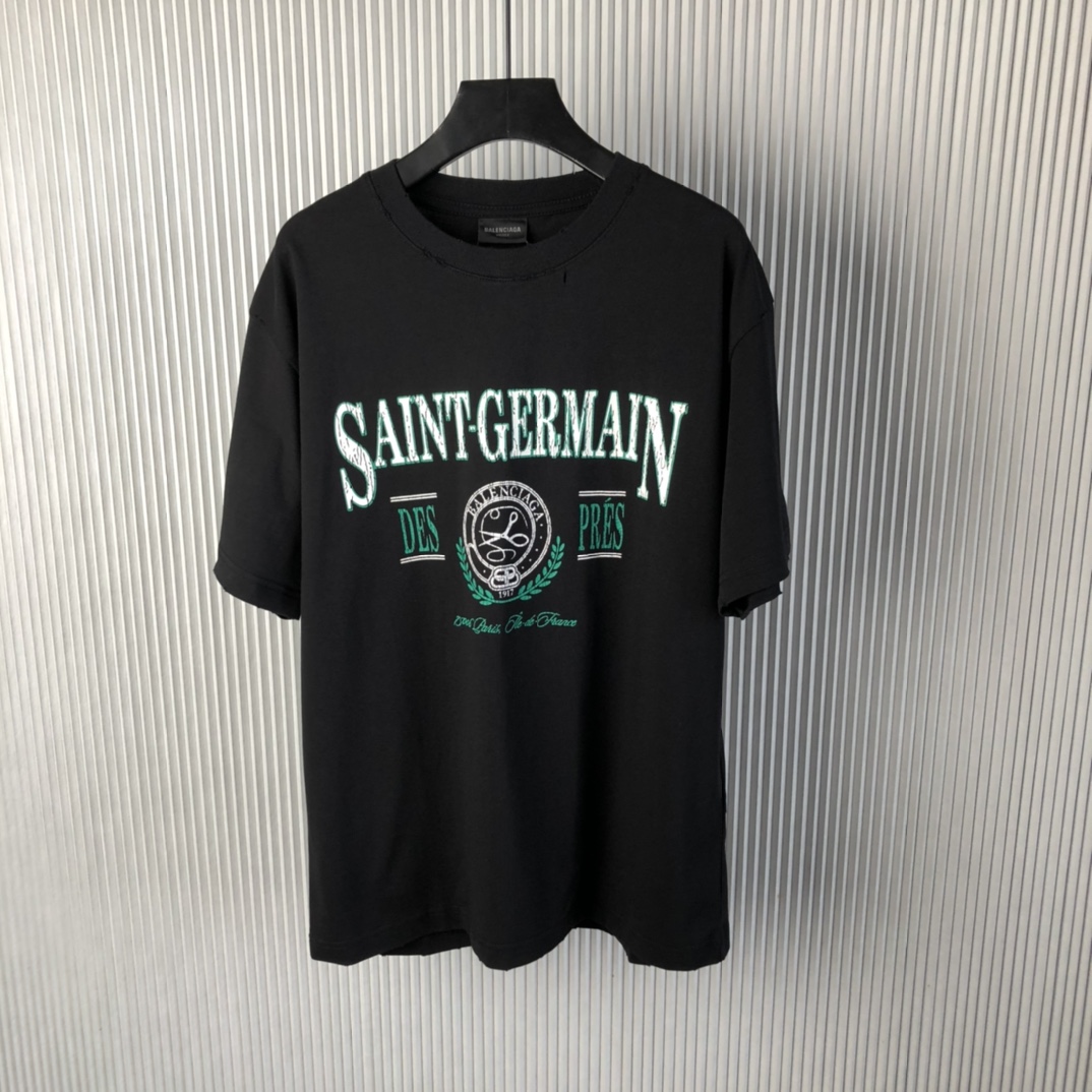 Bagsaaa Ba1en*iaga Saint Germain T-shirt Black