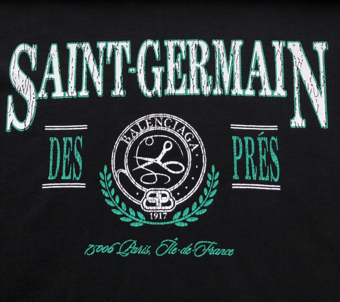 Bagsaaa Ba1en*iaga Saint Germain T-shirt Black
