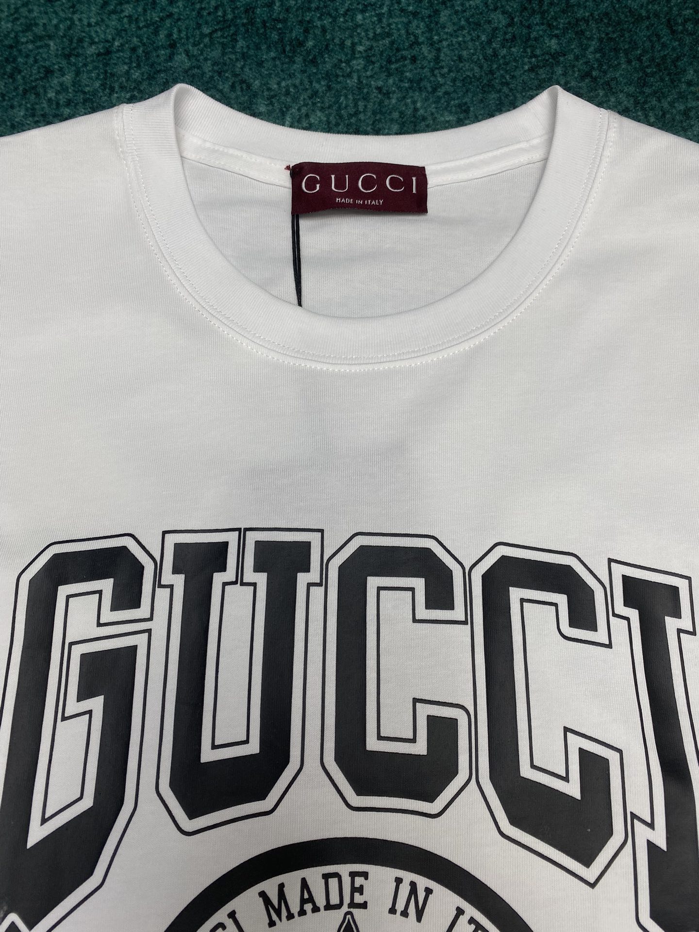 Bagsaaa Gvc*1 Cotton Jersey Printed T-Shirt White