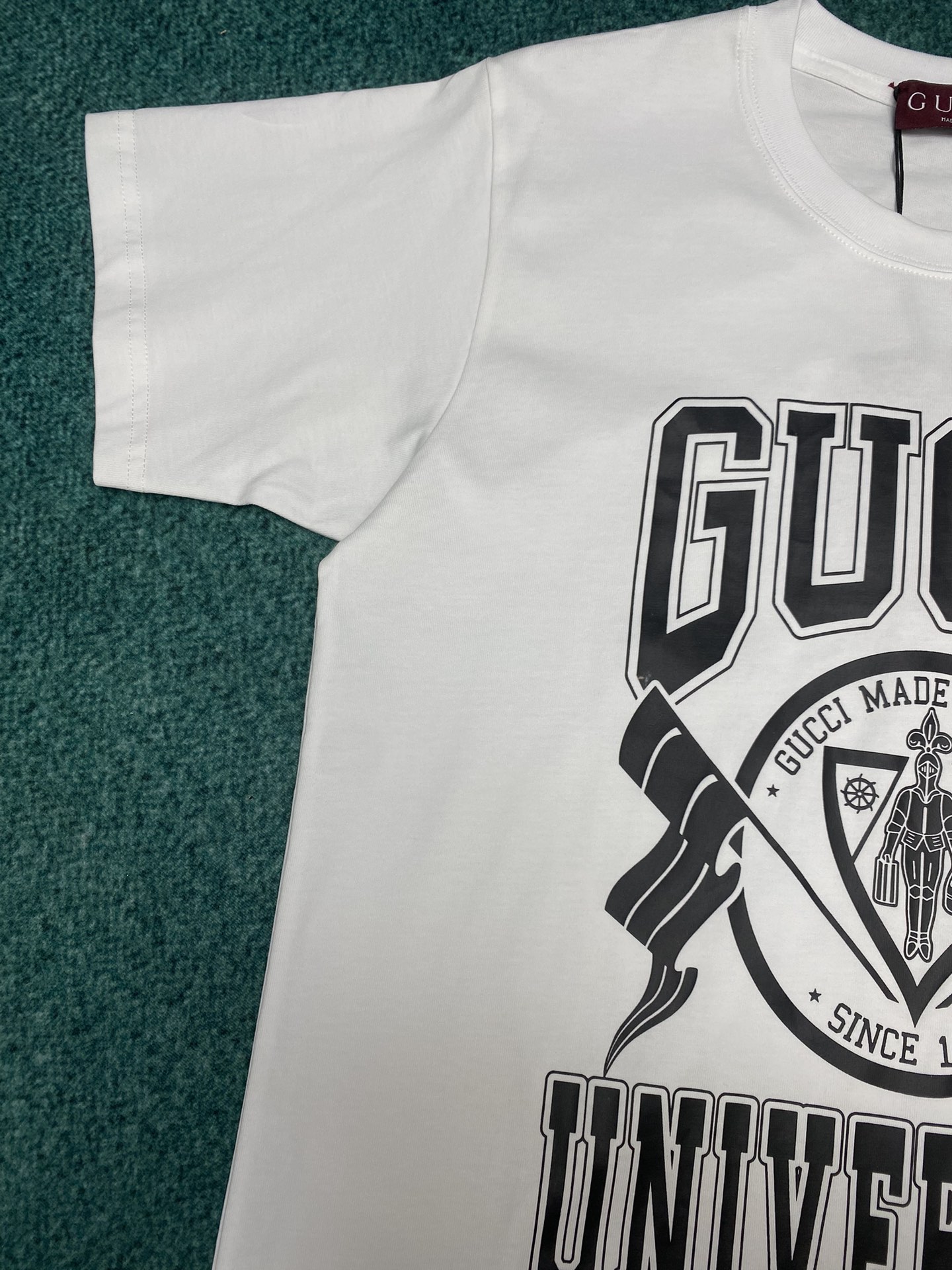 Bagsaaa Gvc*1 Cotton Jersey Printed T-Shirt White