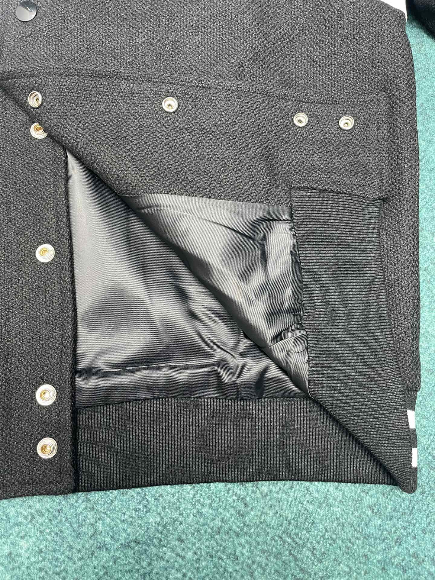 Bagsaaa Ce1i*e Classic Teddy Jacket In Textured Wool Black