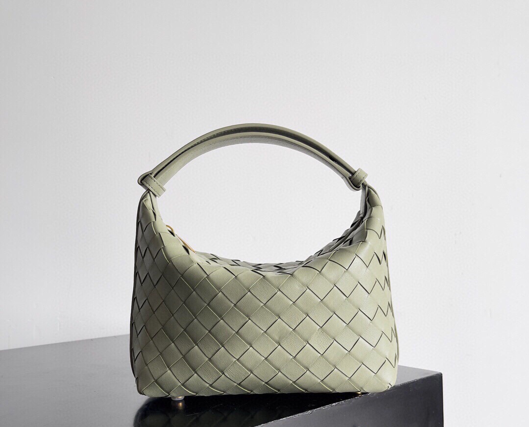 Bagsaaa B0tt*ga Ven*ta Mini Wallace Green Travertine - 20x13x9.5 cm