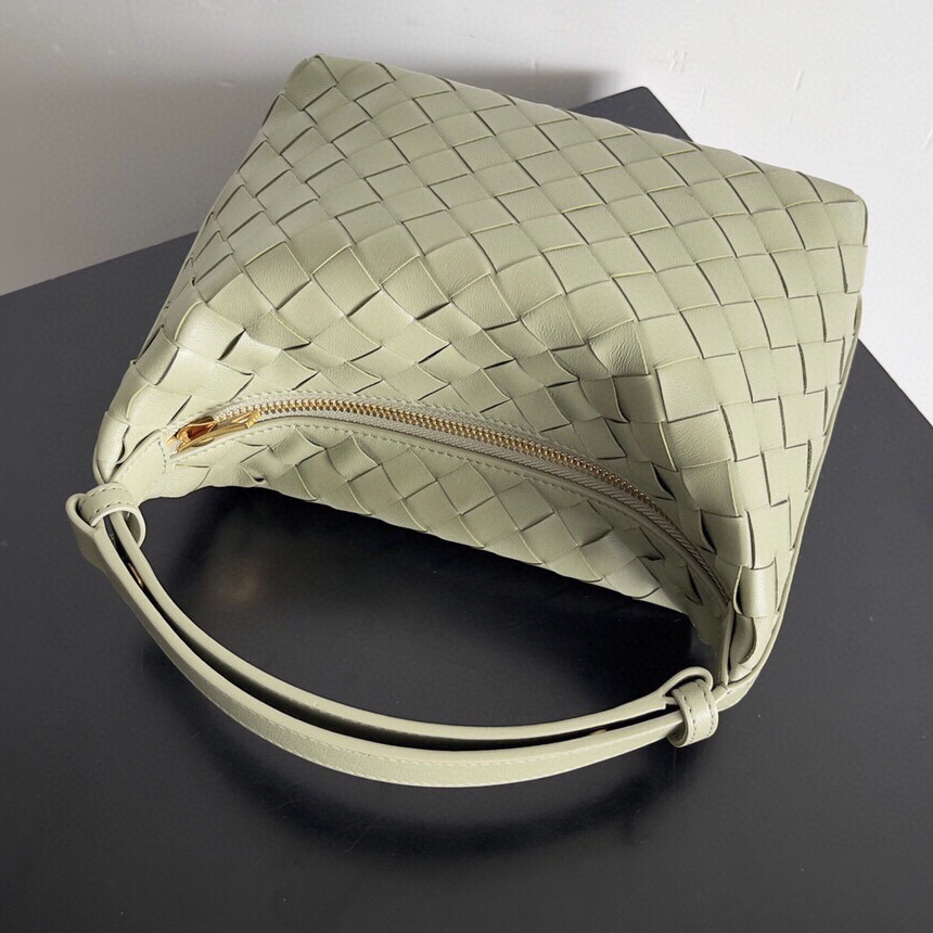 Bagsaaa B0tt*ga Ven*ta Mini Wallace Green Travertine - 20x13x9.5 cm