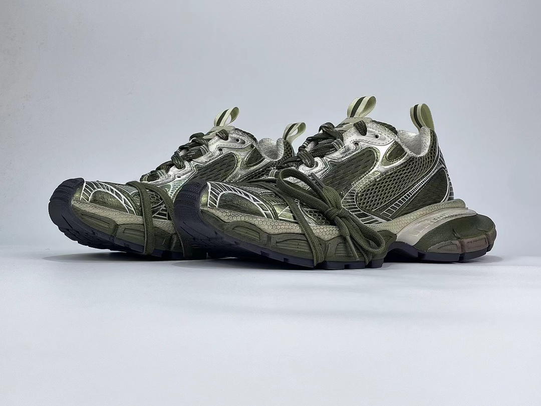 Bagsaaa Ba1en*iaga Green Sneaker