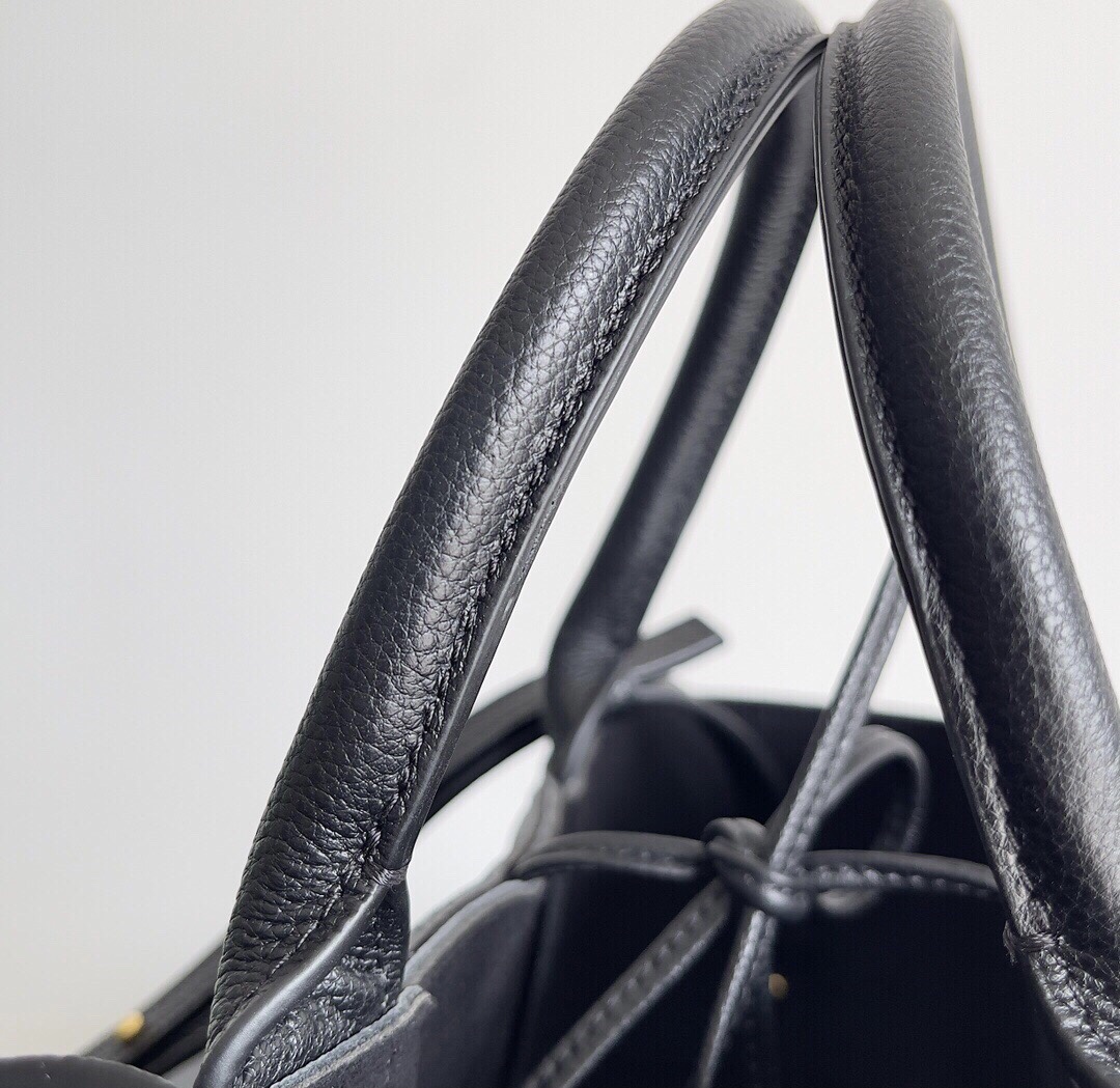 Bagsaaa B0tt*ga Ven*ta Mini Arco Tote Black - 25*16*8cm