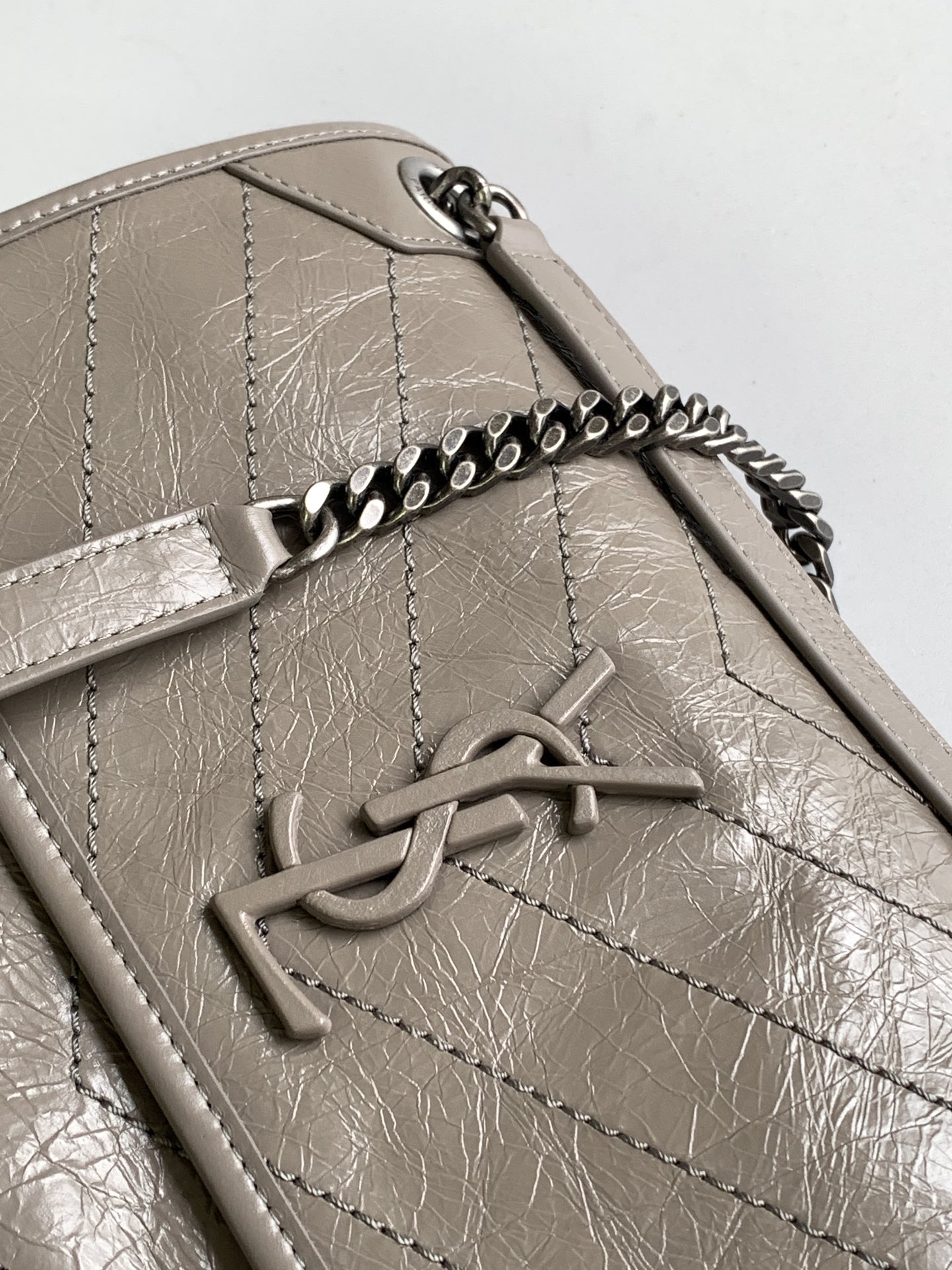 Bagsaaa Y51 Niki Shoulder Bag Gray - 28x20.5x8.5cm