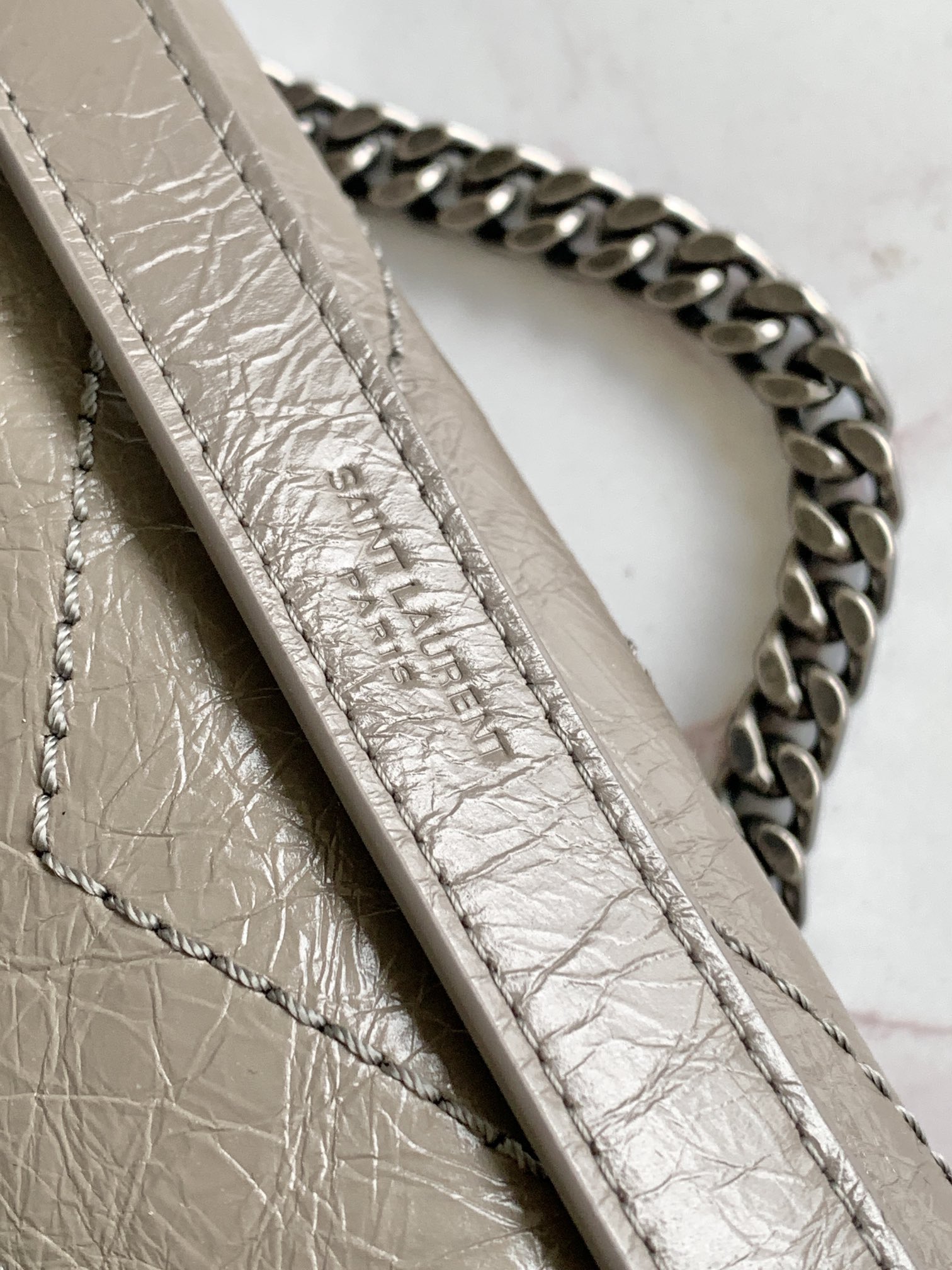Bagsaaa Y51 Niki Shoulder Bag Gray - 28x20.5x8.5cm