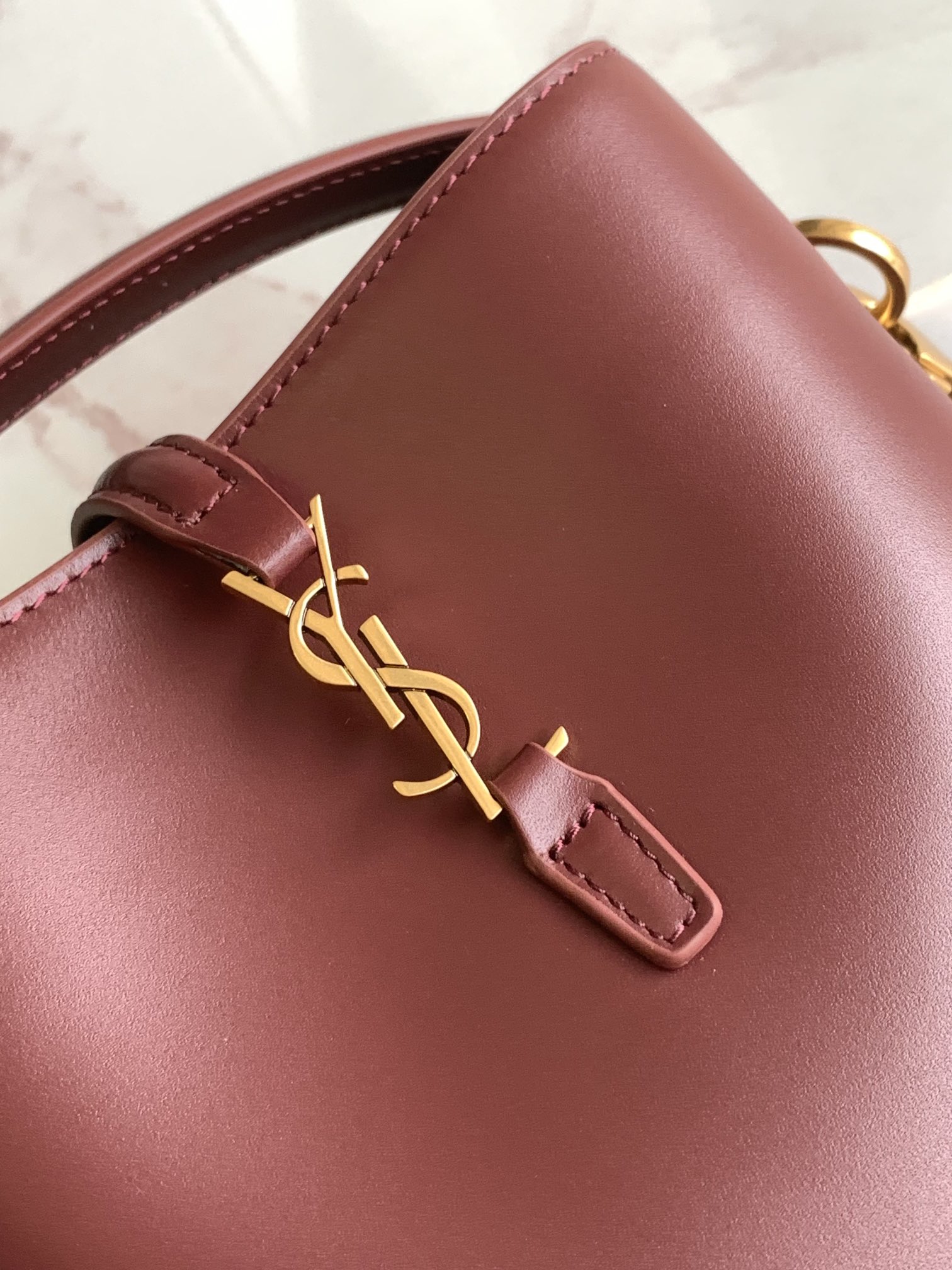 Bagsaaa Y51 Le 37 Mini In Shiny Leather 765870 Red - 15 X 13 X 6 CM