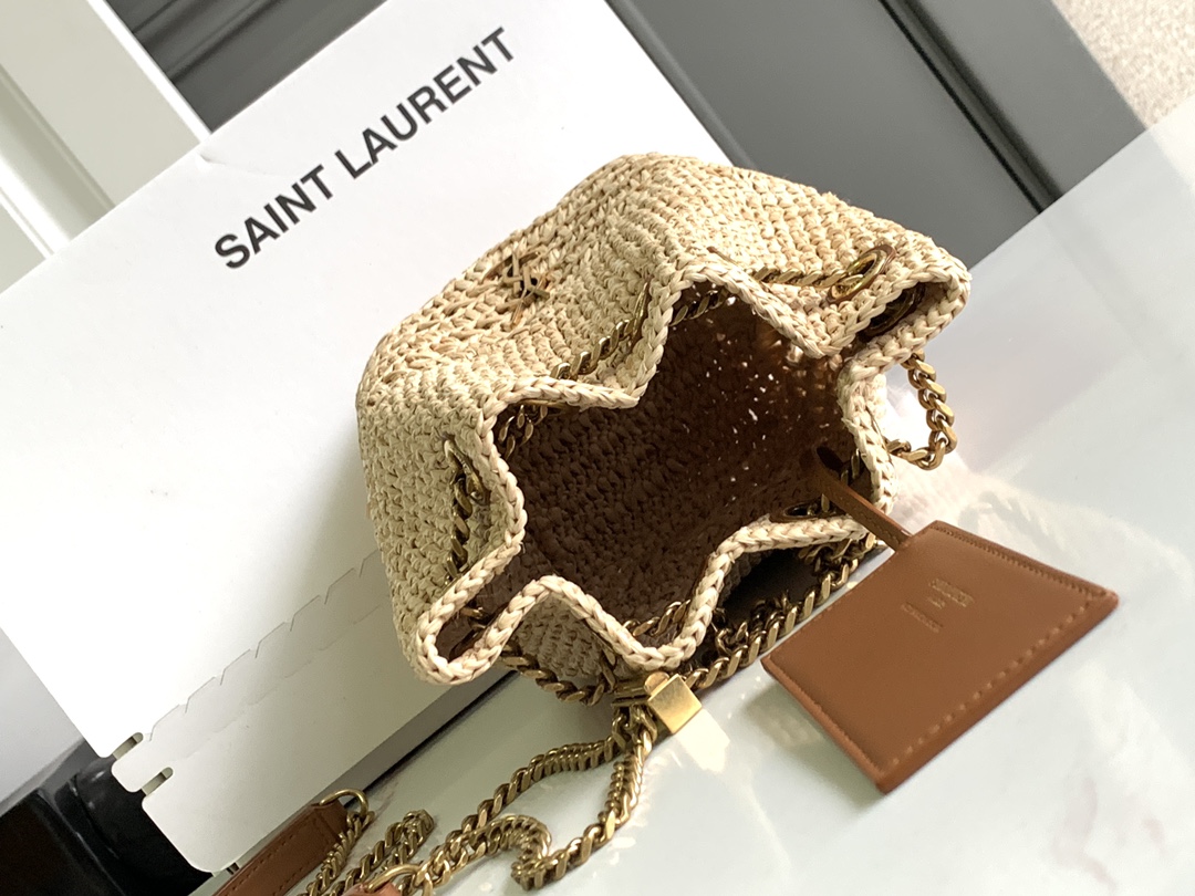 Bagsaaa Y51 Mini Joe In Raffia 774297 - 19 X 13 X 13 CM