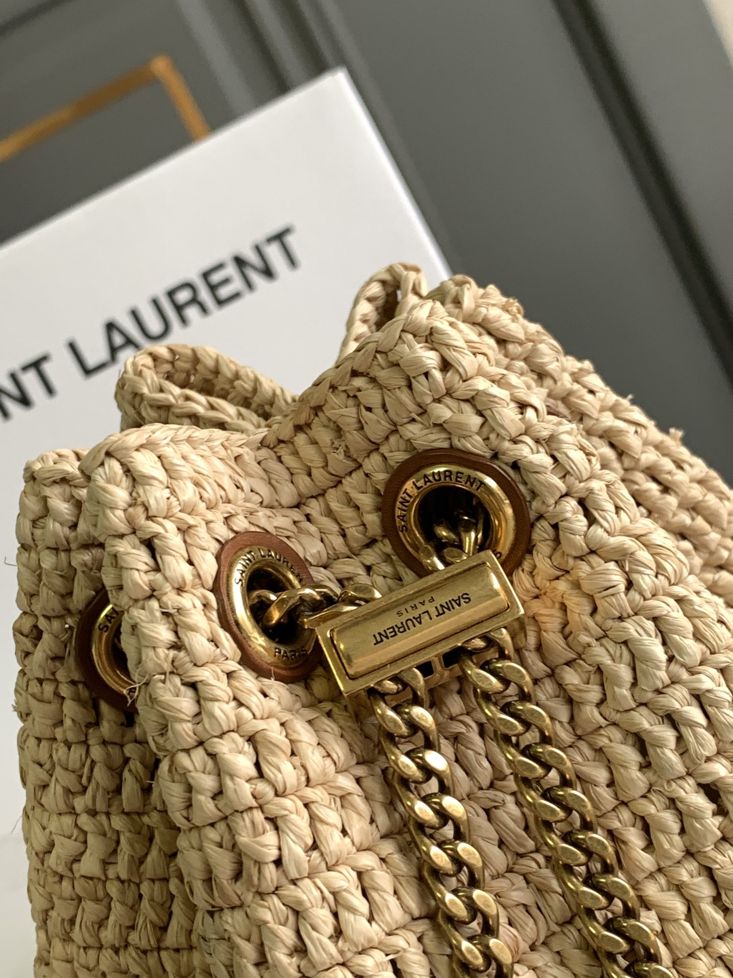Bagsaaa Y51 Mini Joe In Raffia 774297 - 19 X 13 X 13 CM
