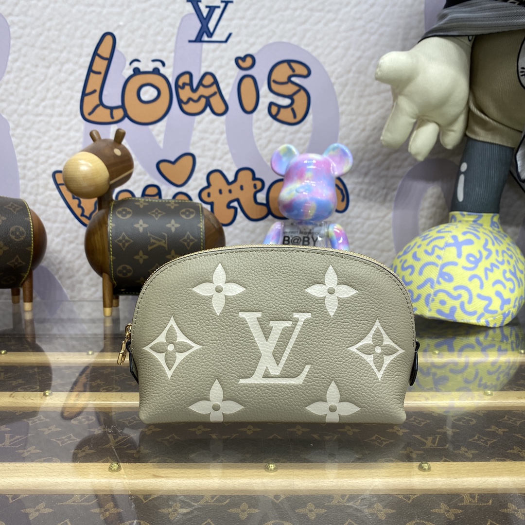 Bagsaaa LV M45951 Pochette Cosmetique PM Gray - 19 x 12 x 6 cm