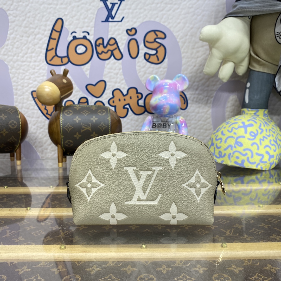 Bagsaaa LV M45951 Pochette Cosmetique PM Gray - 19 x 12 x 6 cm