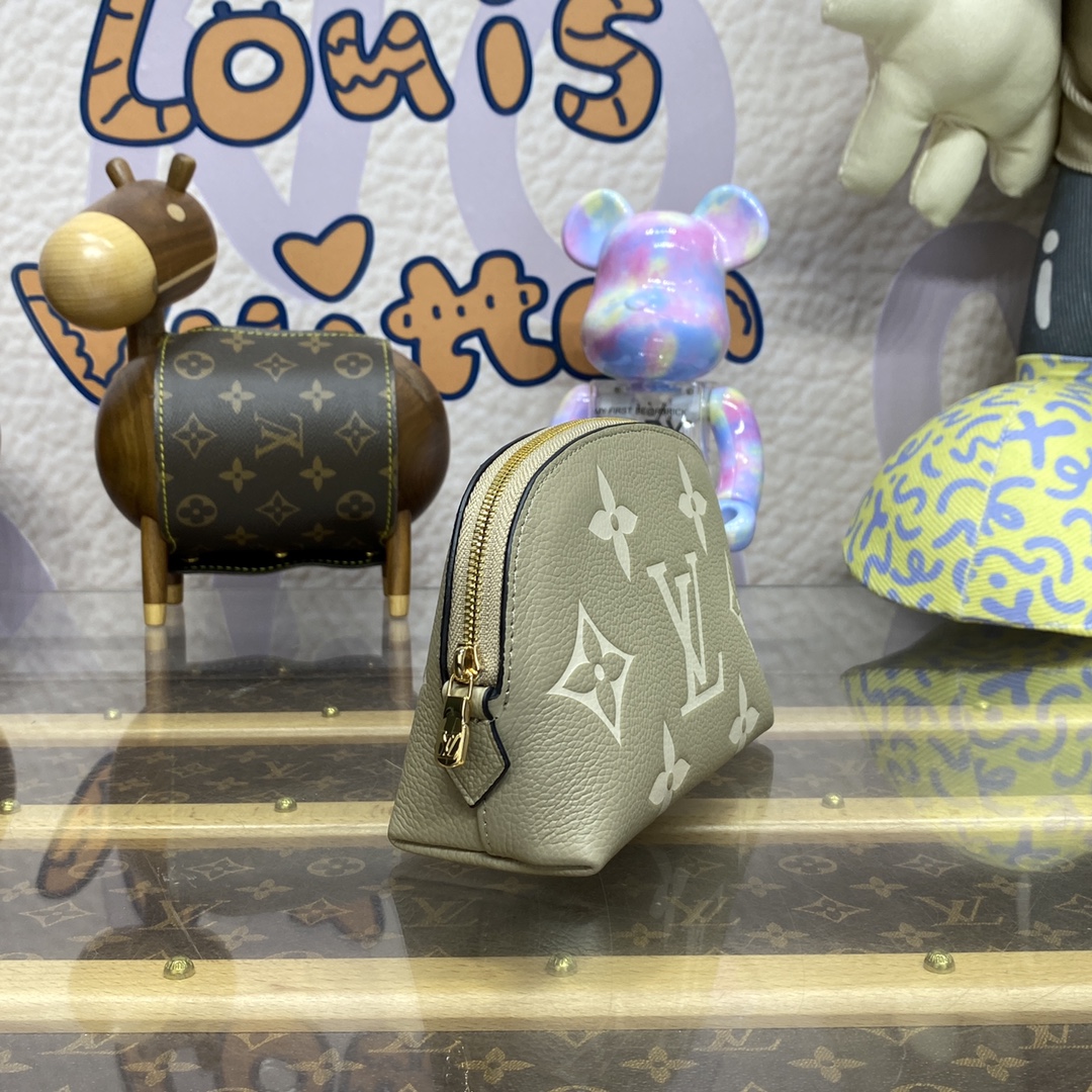 Bagsaaa LV M45951 Pochette Cosmetique PM Gray - 19 x 12 x 6 cm