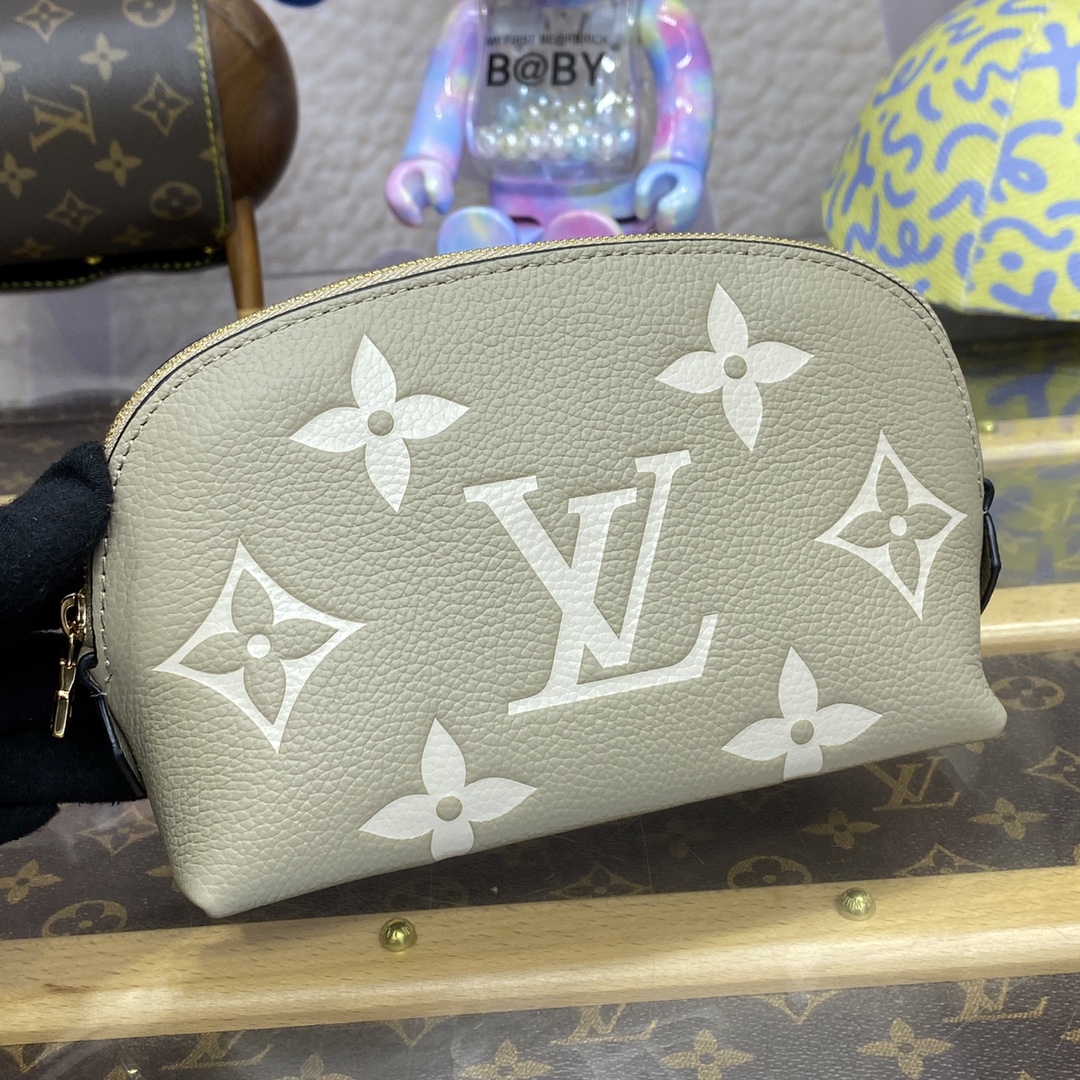 Bagsaaa LV M45951 Pochette Cosmetique PM Gray - 19 x 12 x 6 cm