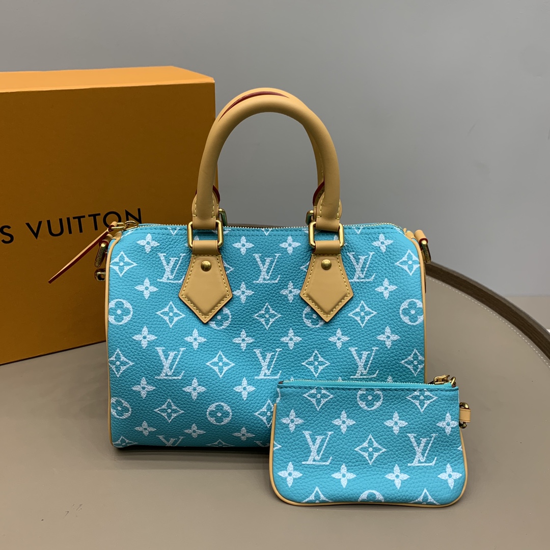 Bagsaaa L0vis Vvtt0n M11561 Speedy P9 Bandoulière 25 Bag Blue - 25 x 15 x 15 cm