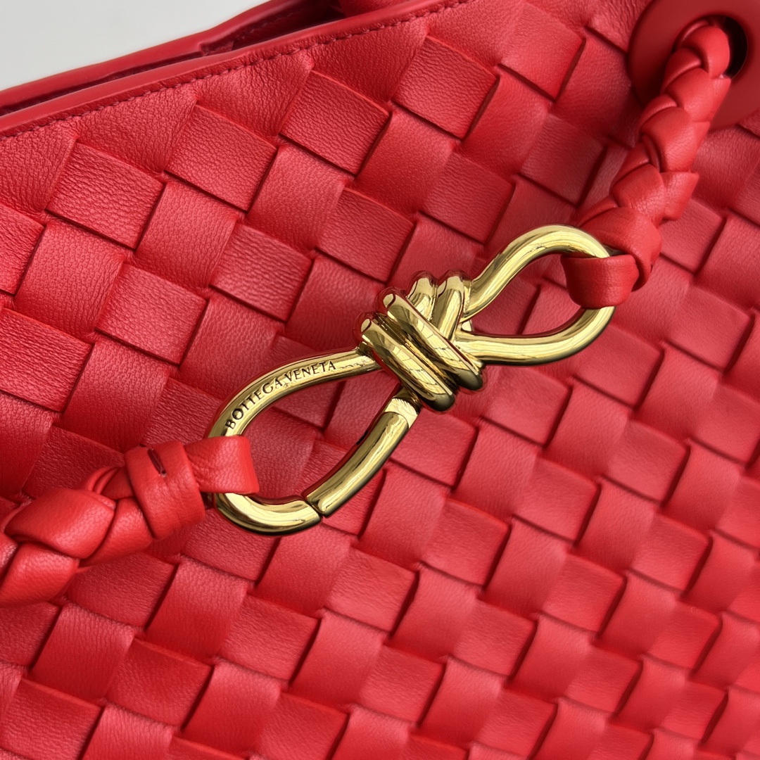 Bagsaaa B0tt*ga Ven*ta Red Andiamo - 32.5x24x12 cm