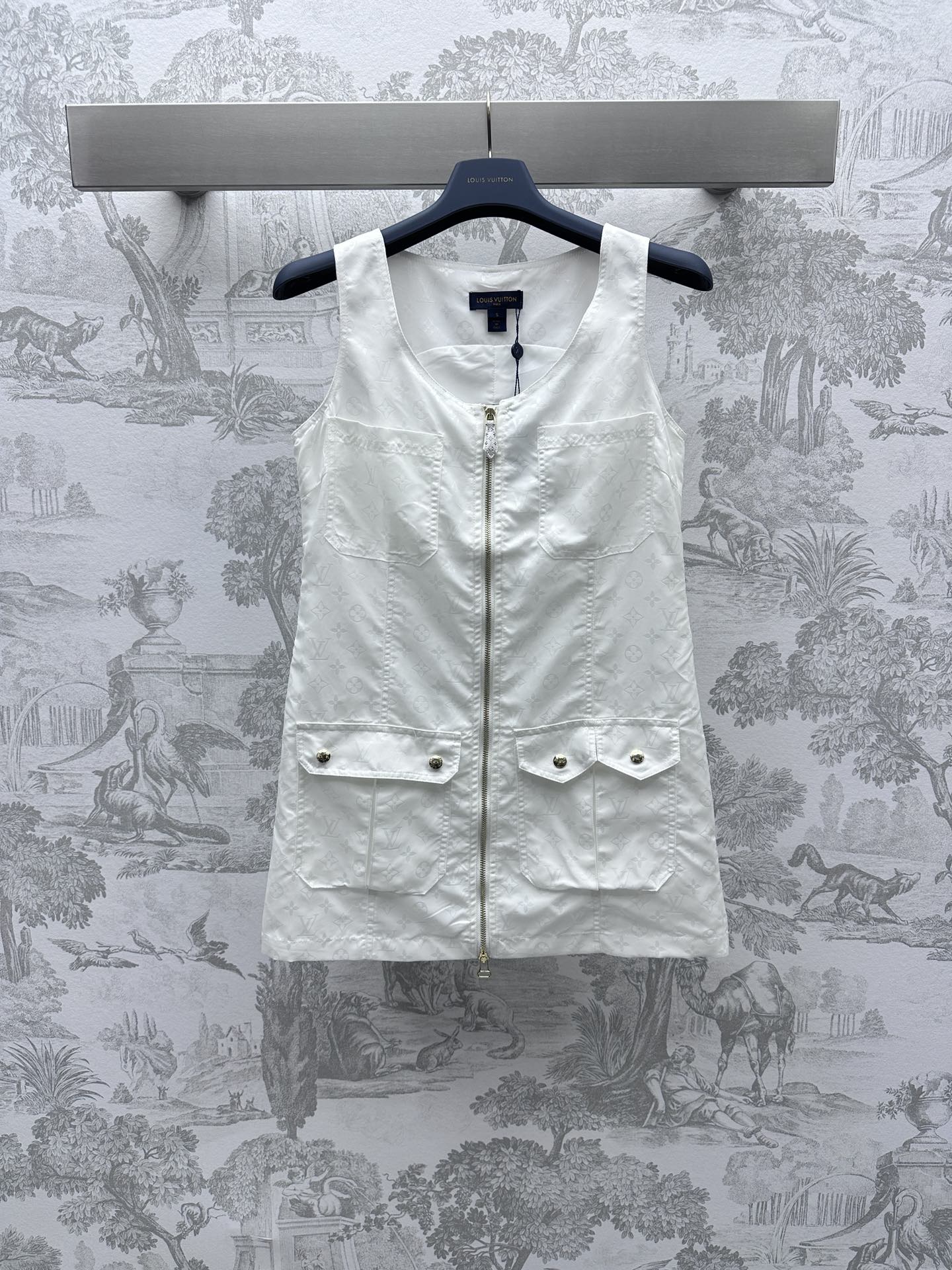 Bagsaaa L0vis Vvtt0n White Dress