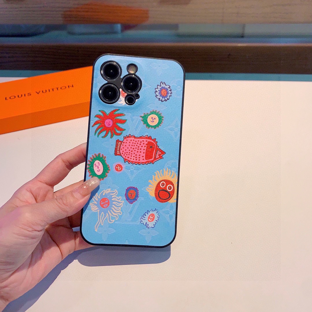 Bagsaaa L0vis Vvtt0n Blue Phone Case