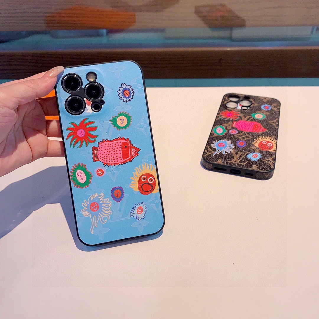 Bagsaaa L0vis Vvtt0n Blue Phone Case