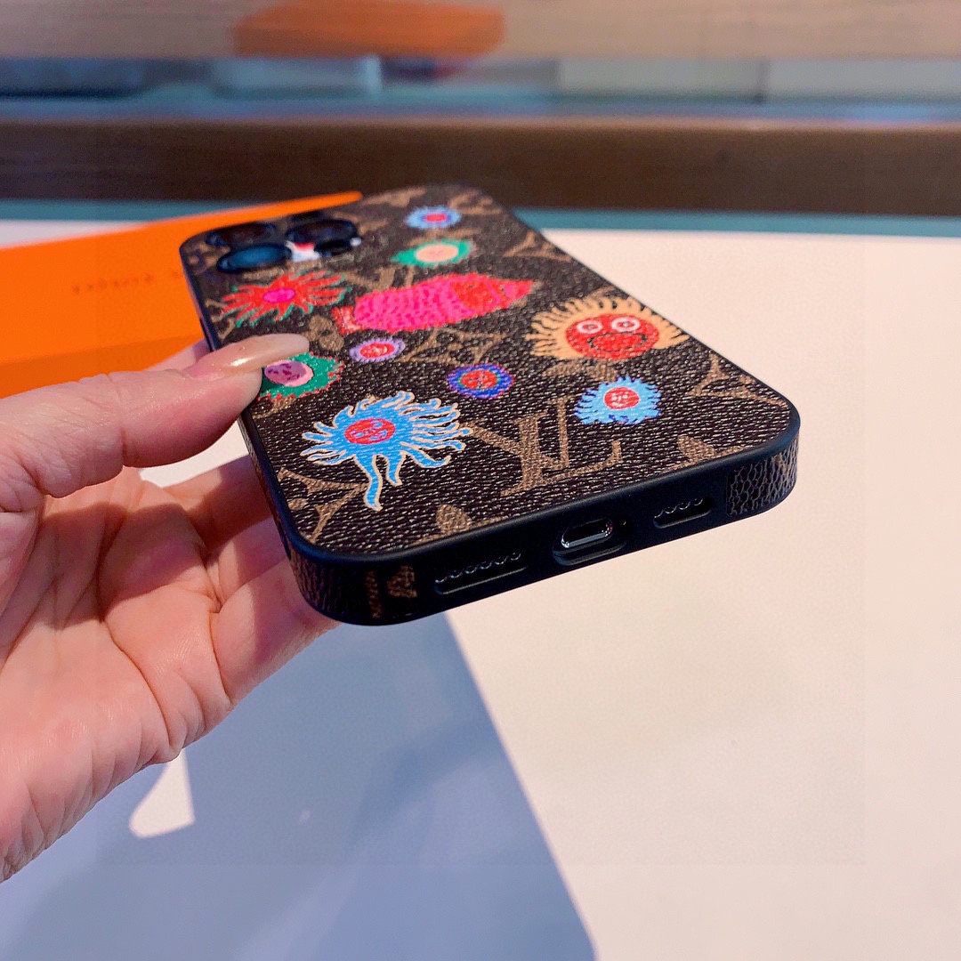 Bagsaaa L0vis Vvtt0n Brown Phone Case