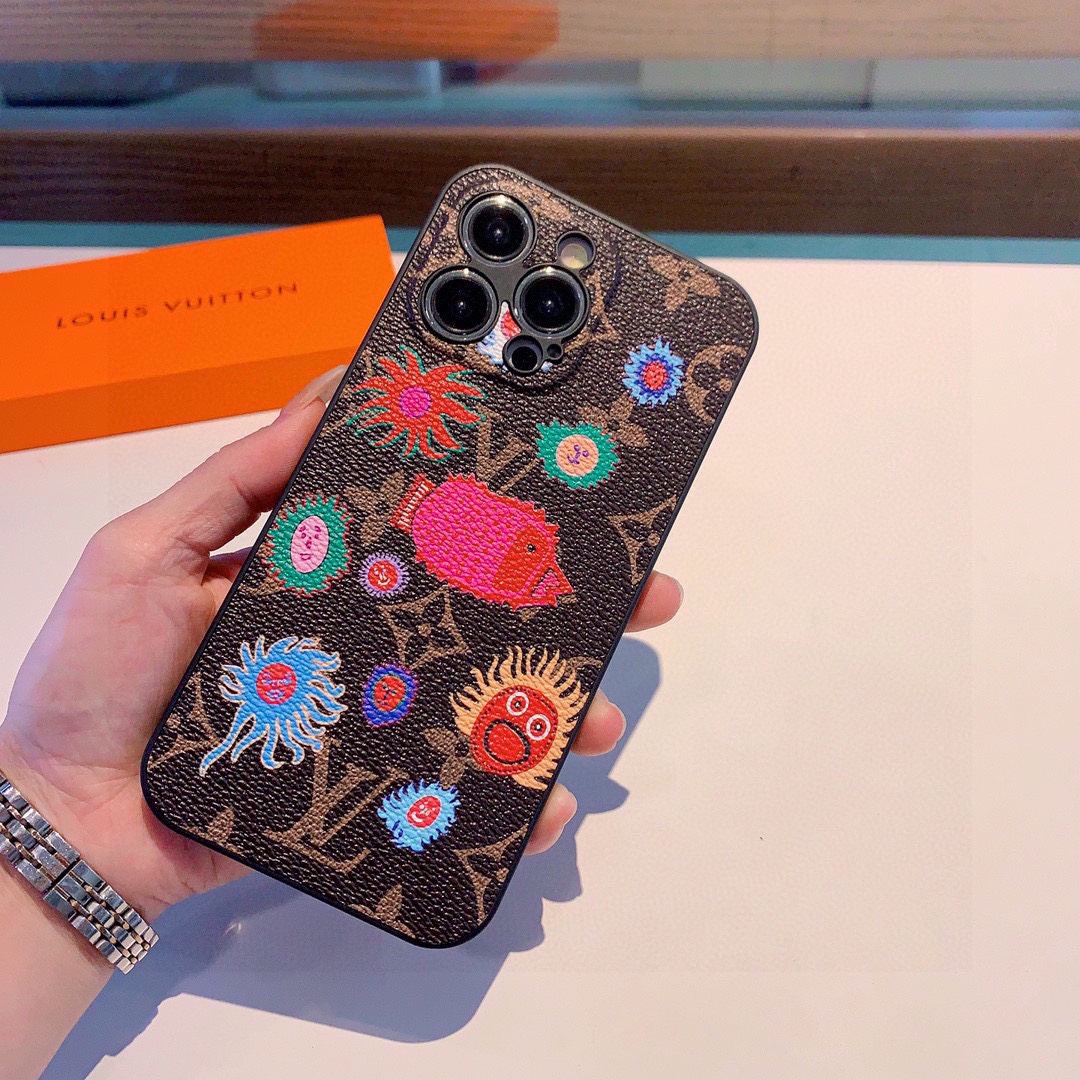 Bagsaaa L0vis Vvtt0n Brown Phone Case