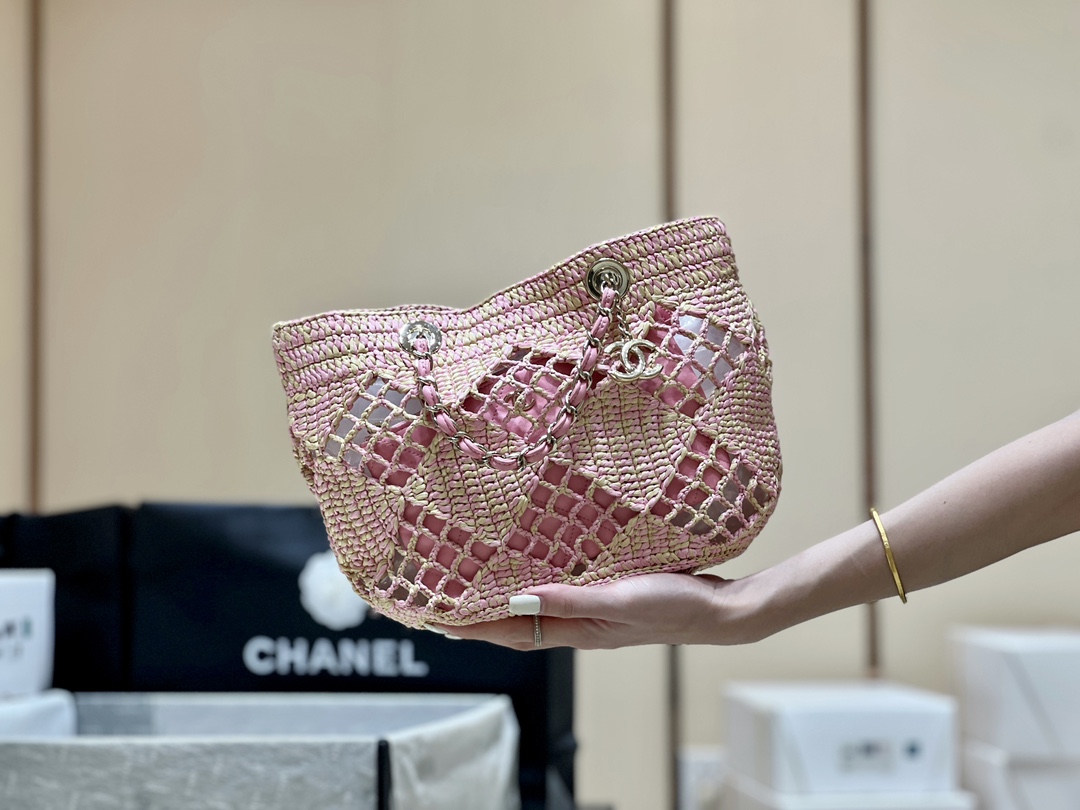 Bagsaaa Ch**el Small Tote Pink AS4714 - 24.5 × 32 × 10 cm