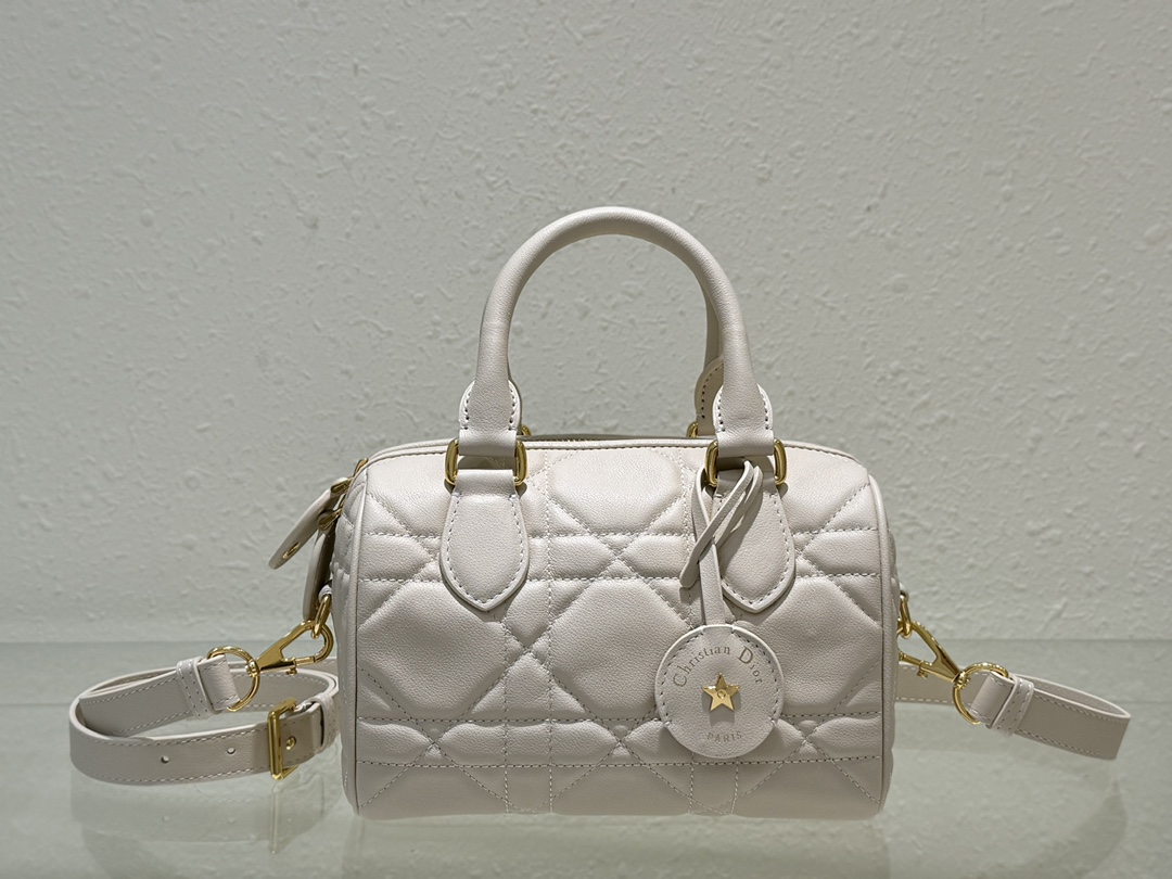Bagsaaa D10r Groove 20 Bag Ivory Macrocannage Calfskin - 20.5 x 13.5 x 12 cm