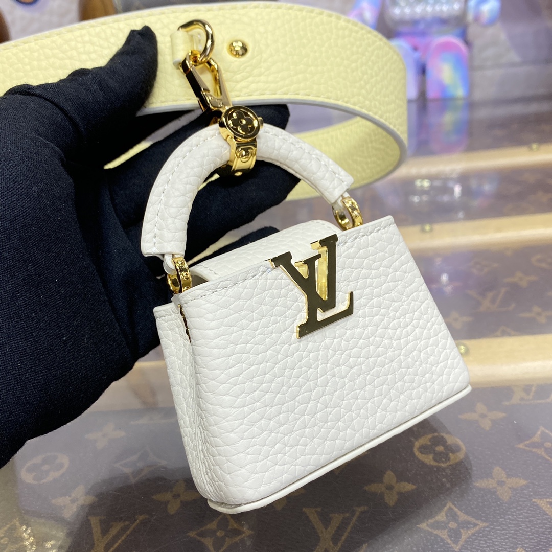 Bagsaaa L0vis Vvtt0n M24563 Capucines Mini Light Yellow - 21 x 14 x 8 cm