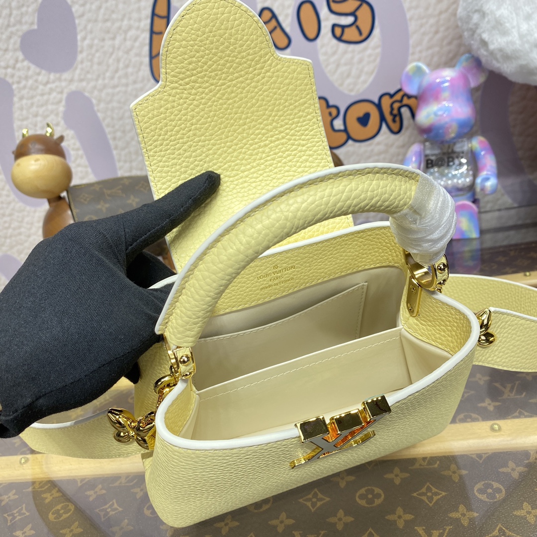 Bagsaaa L0vis Vvtt0n M24563 Capucines Mini Light Yellow - 21 x 14 x 8 cm