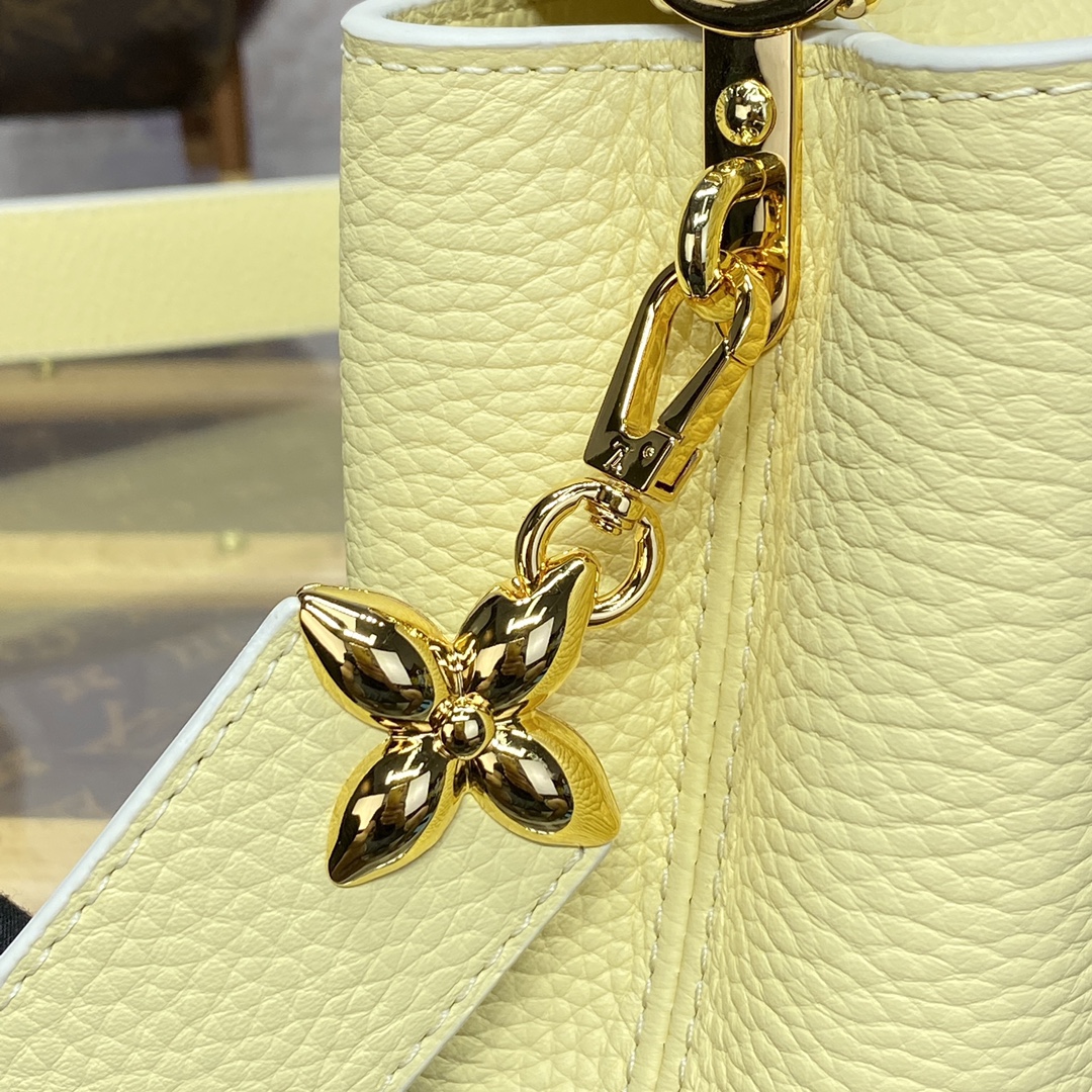 Bagsaaa L0vis Vvtt0n M24563 Capucines Mini Light Yellow - 21 x 14 x 8 cm