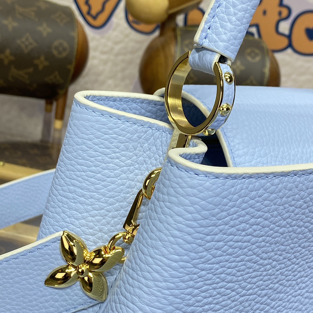 Bagsaaa L0vis Vvtt0n M24575 Capucines BB Candy Blue - 26.5 x 17.5 x 9 cm